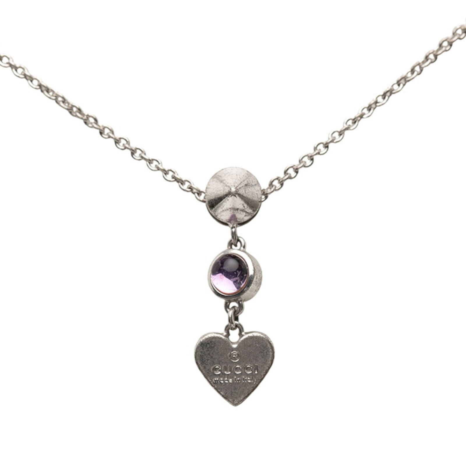 Women Gucci Heart Stud Pendant Necklace in SV925 Silver for: Women Gucci Heart Stud Pendant Necklace in SV925 Silver for This listing features Women Gucci Heart Stud Pendant Necklace in SV925 Silver for. Item specifics are provided below. Item Specifics: