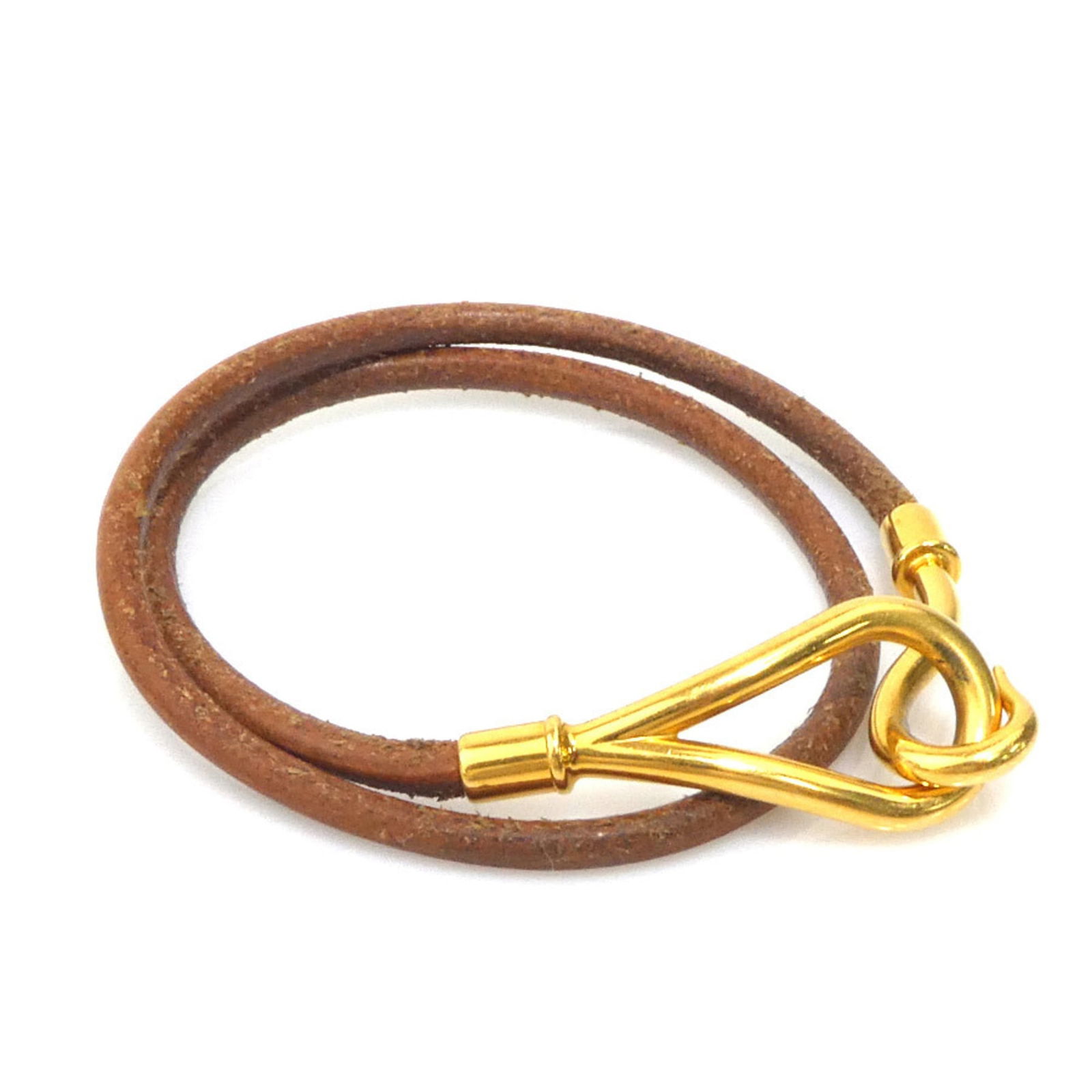 e61269a - Hermes Herms Jumbo Leather/ Metal Bracelet Choker Necklace in Brown/ Gold - Women's: e61269a - Hermes Herms Jumbo Leather/ Metal Bracelet Choker Necklace in Brown/ Gold - Women's This listing features e61269a - Hermes Herms Jumbo Leather/ Metal Bracelet Choker Necklace in Brown/ Gold