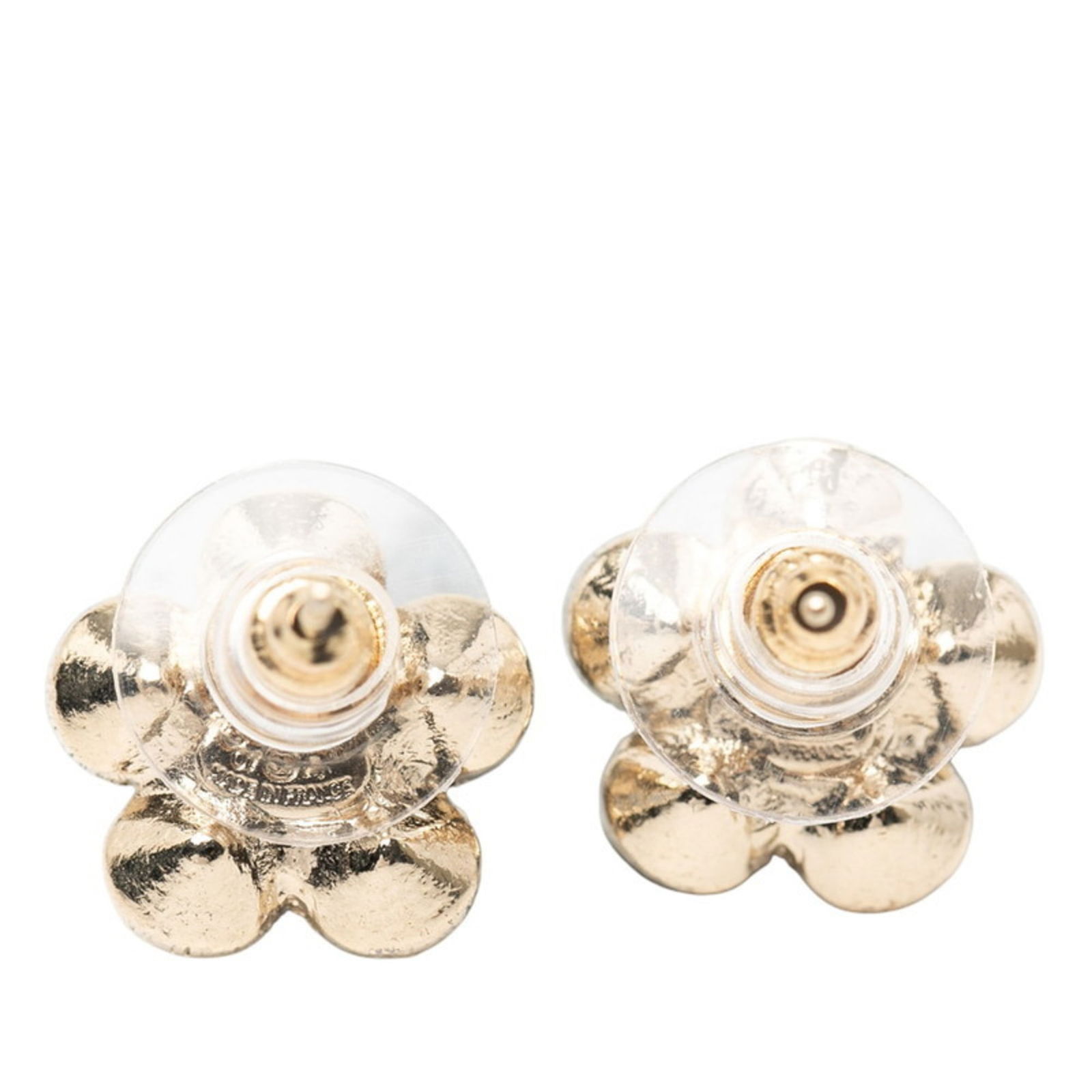 Plating Chanel Stud Earrings Gold - 2