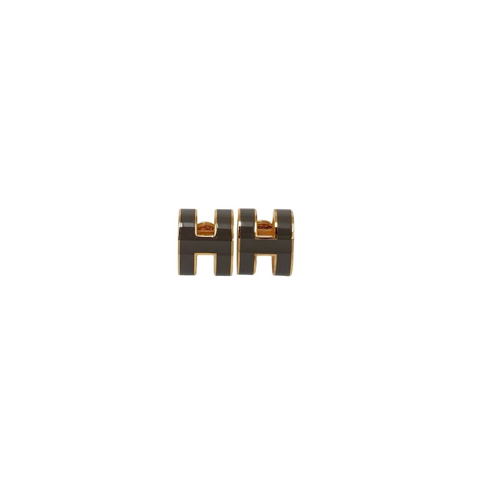 Plating Hermes Stud Earrings Gold - 3