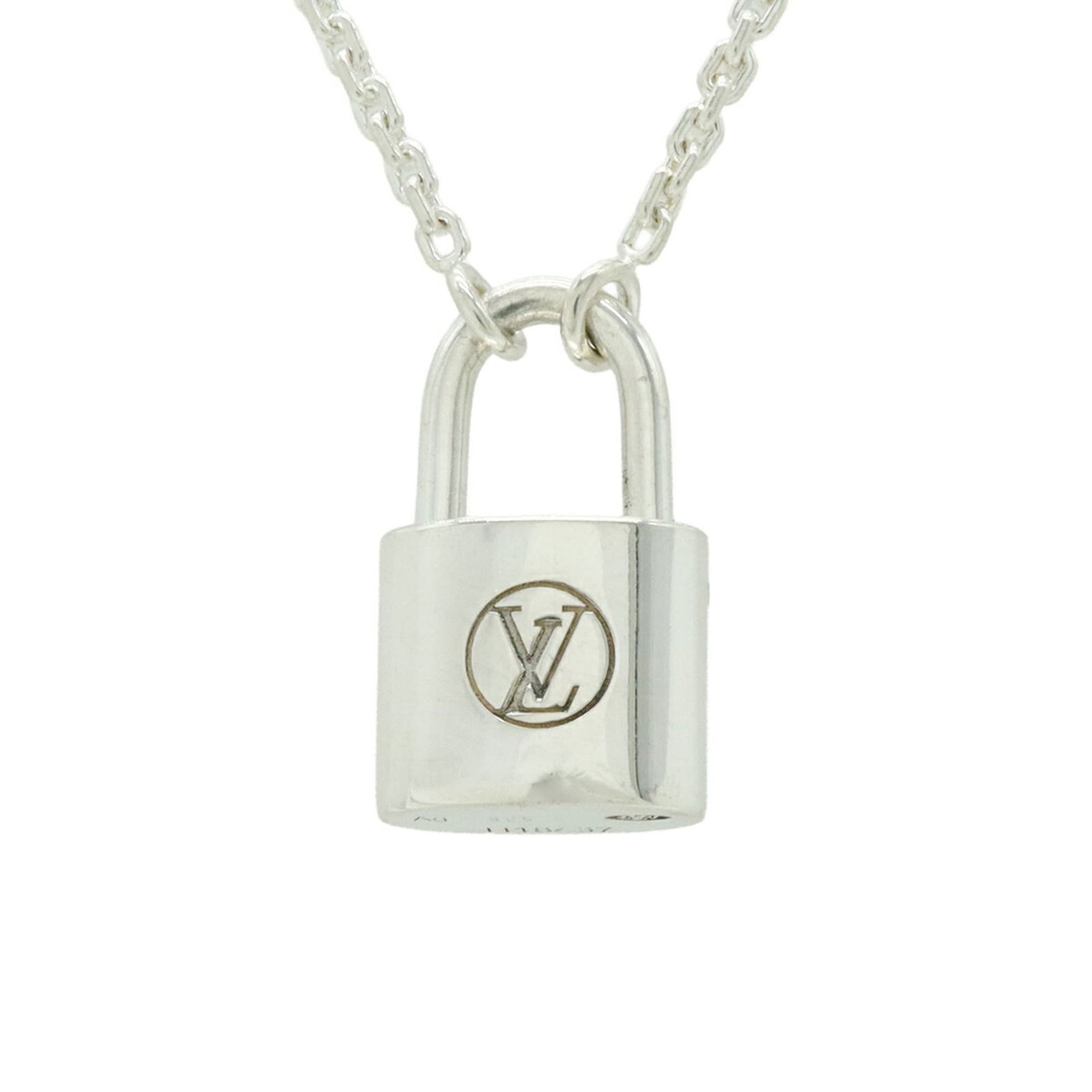 Q93559 LOUIS VUITTON Louis Vuitton Pendant Silver Lockit UNICEF Necklace in Ag925 (1 of 7)