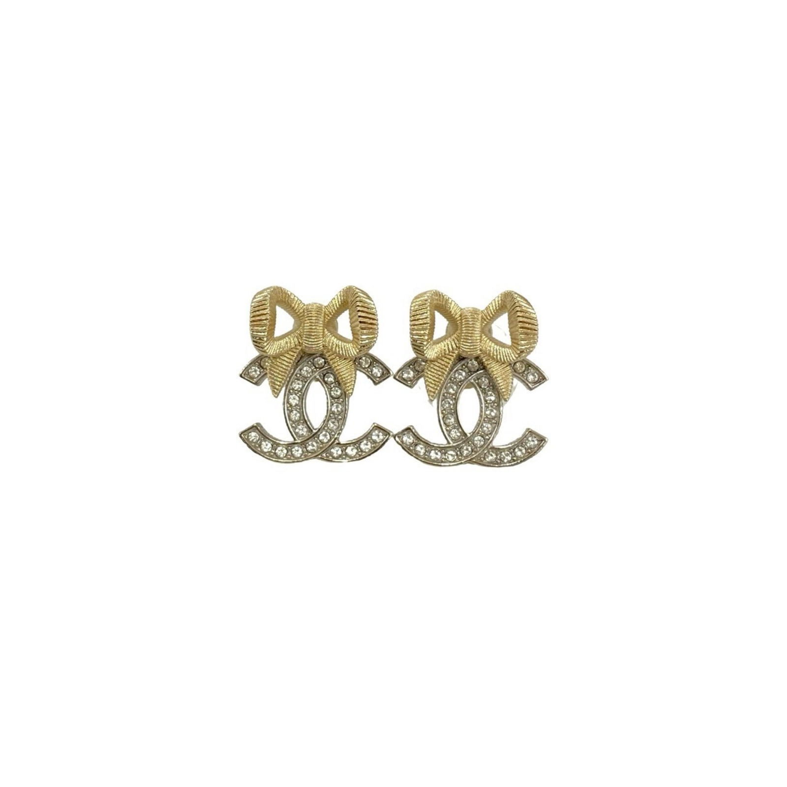 Plating Chanel Stud Earrings Gold - 3