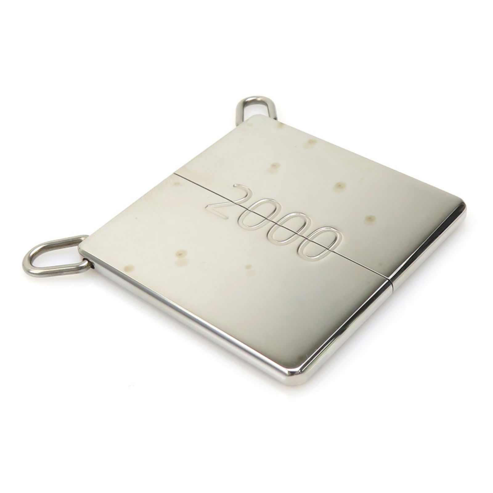 e61209a - Hermes Herms 2000 Pendant Necklace in Leather and Metal - Silver Black - Women's (1 of 5)