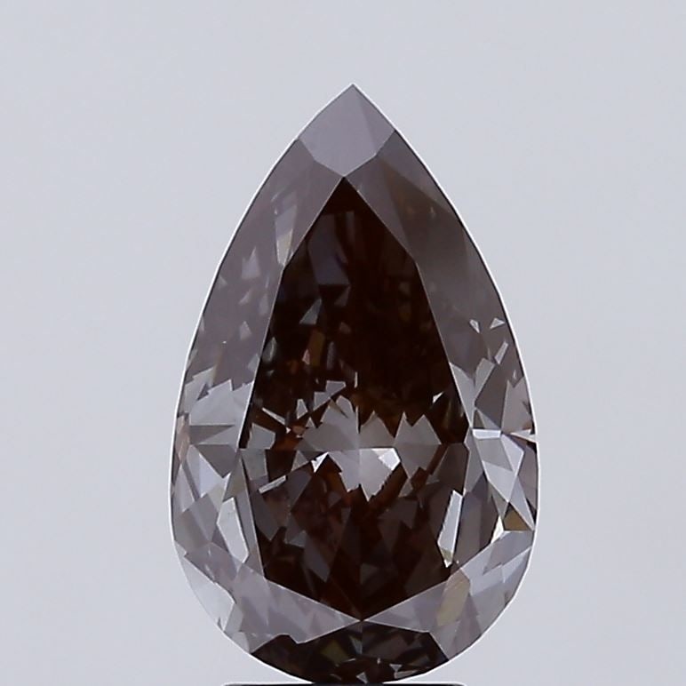 Loose Lab Diamond - IGI Pear 3.62ct Fancy Gray VVS2 (1 of 1)