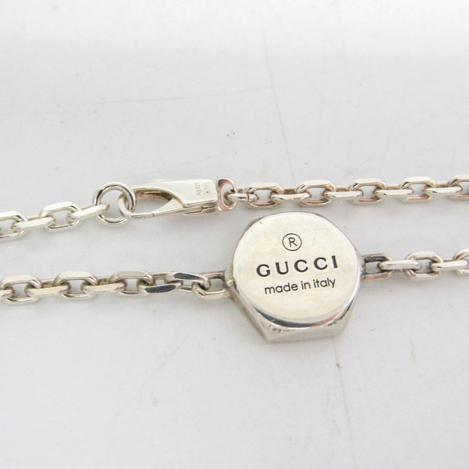 Silver Gucci Charm Bracelet - 4
