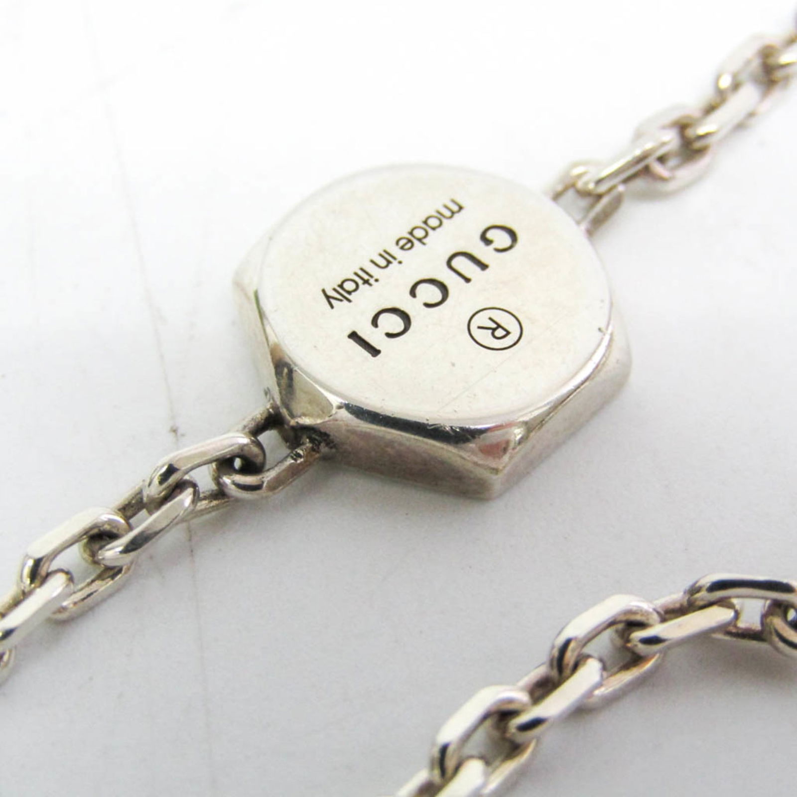 Silver Gucci Charm Bracelet - 6