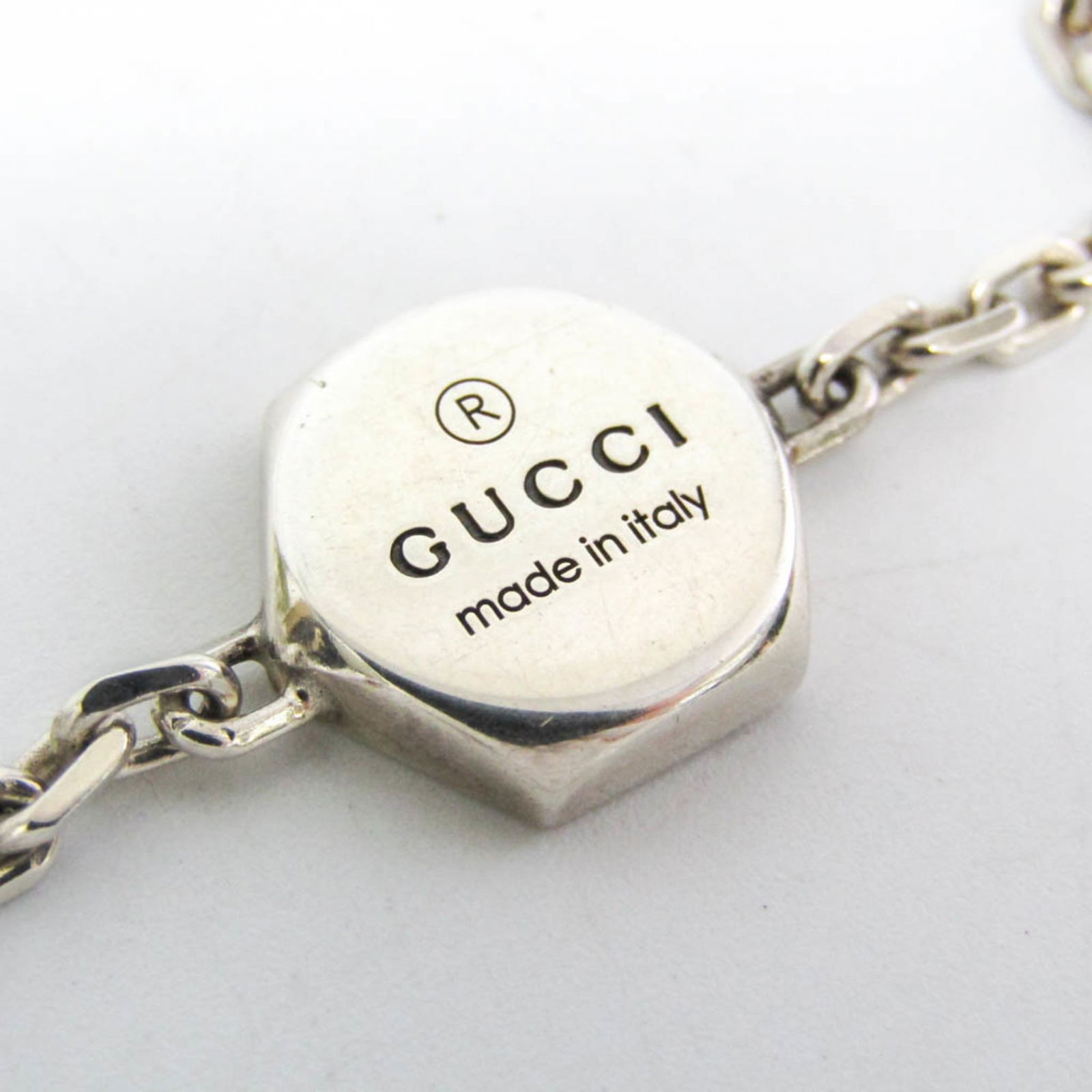 Silver Gucci Charm Bracelet - 8