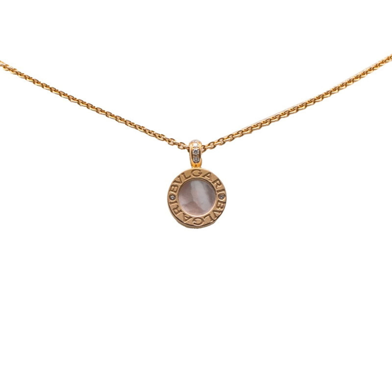 and Onyx for Women - BVLGARI Pink Shell Necklace in Gold - Black - Pink - 18KPG (1 of 8)