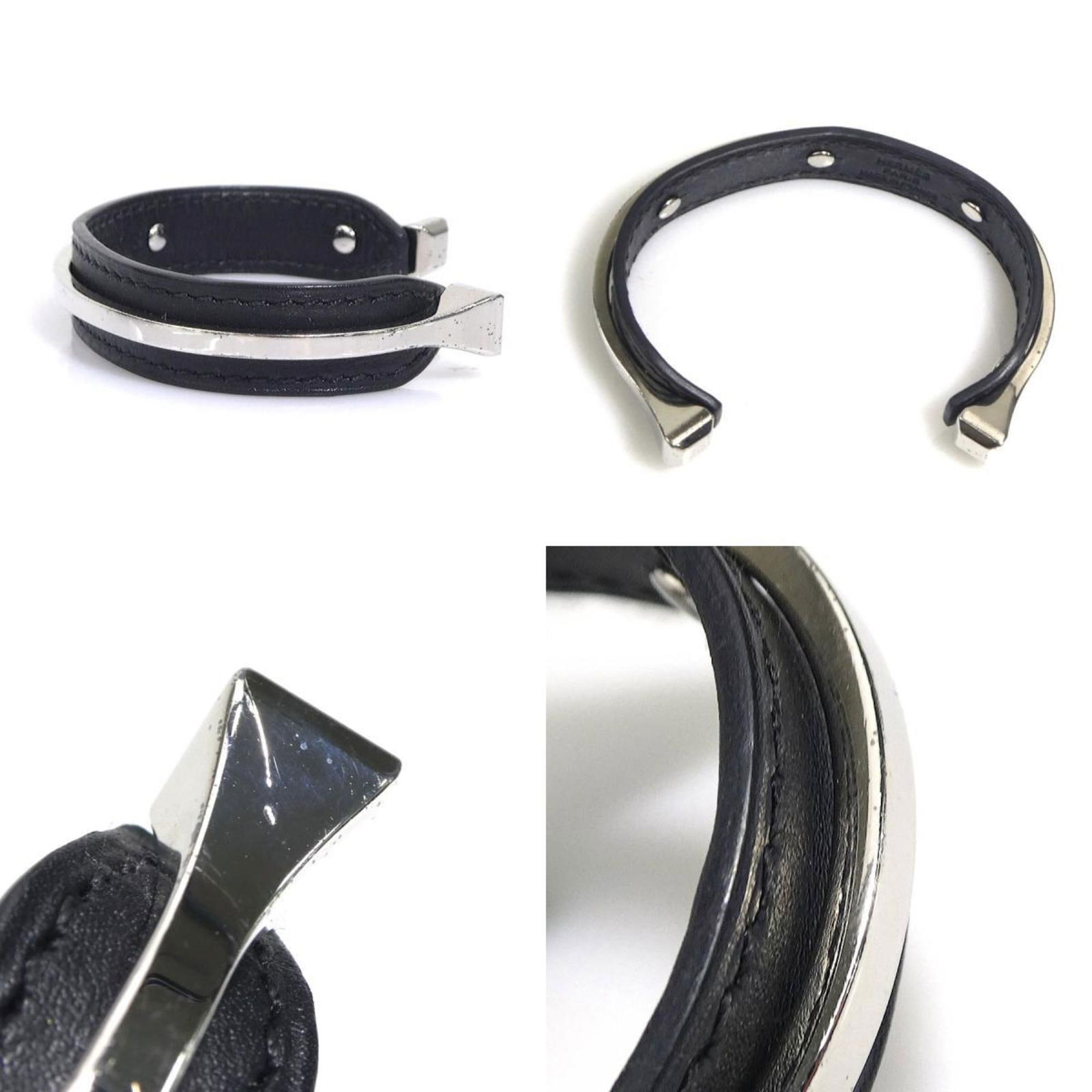 Metal - Hermes Bangle Leather - 4