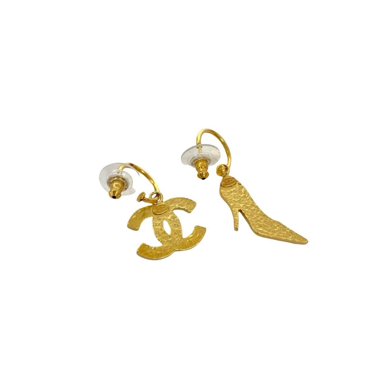 Plating Chanel Stud Earrings Gold - 4