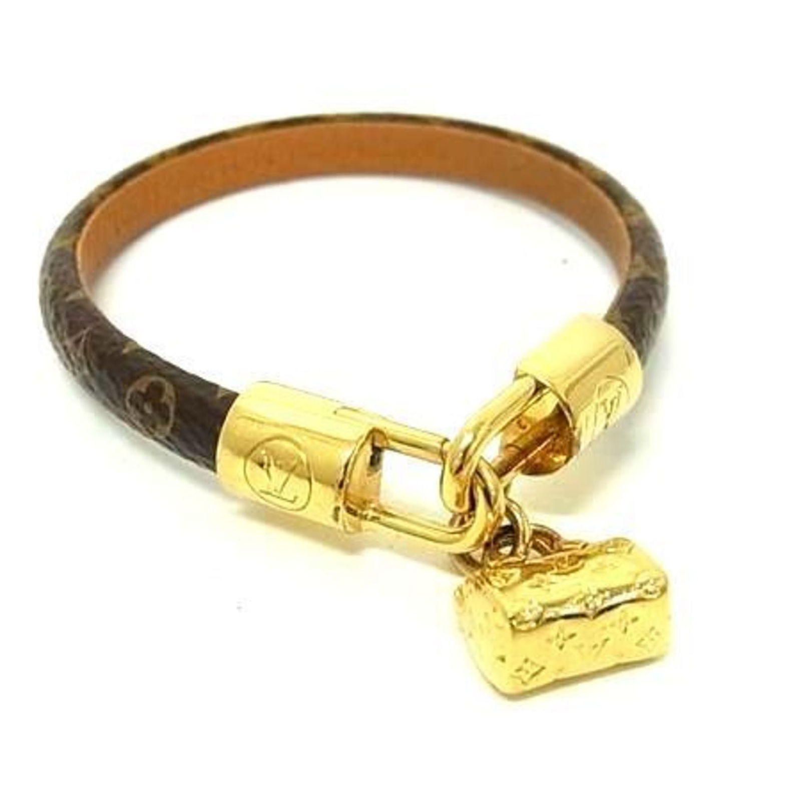 Monogram Louis Vuitton Charm Bracelet: Monogram Louis Vuitton Charm Bracelet This listing features Monogram Louis Vuitton Charm Bracelet. Item specifics are provided below. Item Specifics: Brand: Louis Vuitton Type: Charm Bracelet Style: F