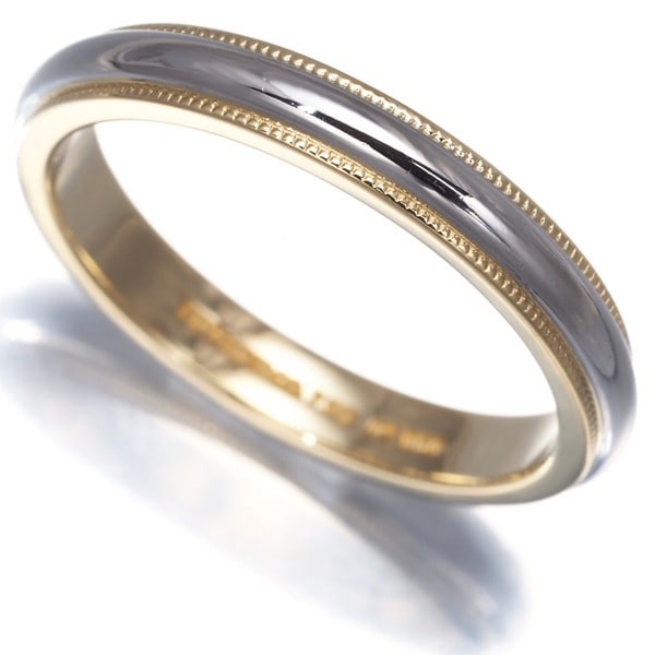 Platinum Tiffany&Co. Ring Together Milgrain Us8.75-9 18K Yg 950 (1 of 4)