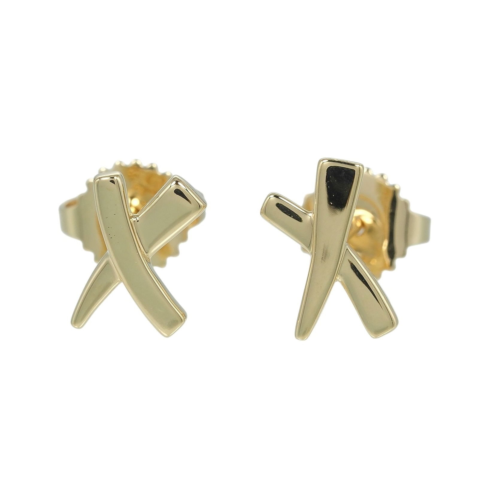 (18K) Tiffany Stud Earrings Yellow Gold: (18K) Tiffany Stud Earrings Yellow Gold This listing features (18K) Tiffany Stud Earrings Yellow Gold. Item specifics are provided below. Item Specifics: Brand: Tiffany Type: Stud Earrings Gender: Wom