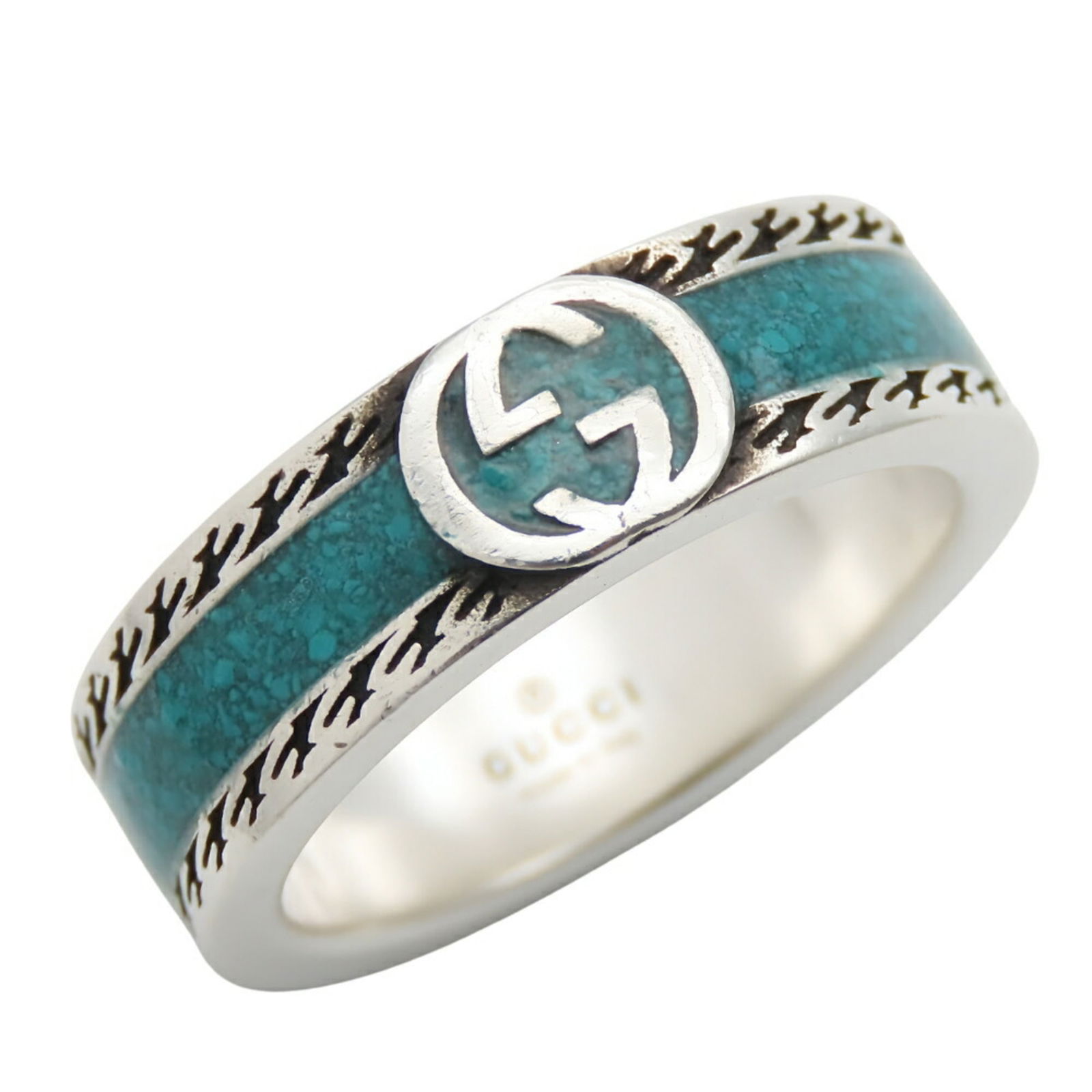 Silver 925 - Gucci Band Ring Enamel: Silver 925 - Gucci Band Ring Enamel This listing features Silver 925 - Gucci Band Ring Enamel. Item specifics are provided below. Item Specifics: Brand: Gucci Type: Band Ring Gender: Women Color: