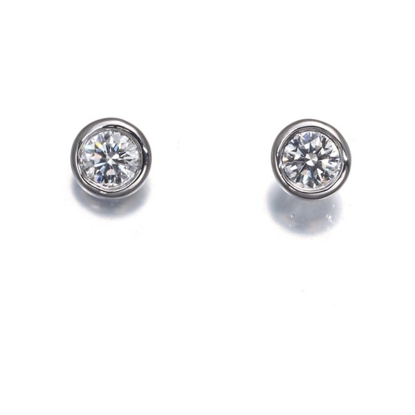 Platinum Tiffany&Co. Earrings Diamond 0.17Ct/ 0.17Ct By The Yard 950 (1 of 5)
