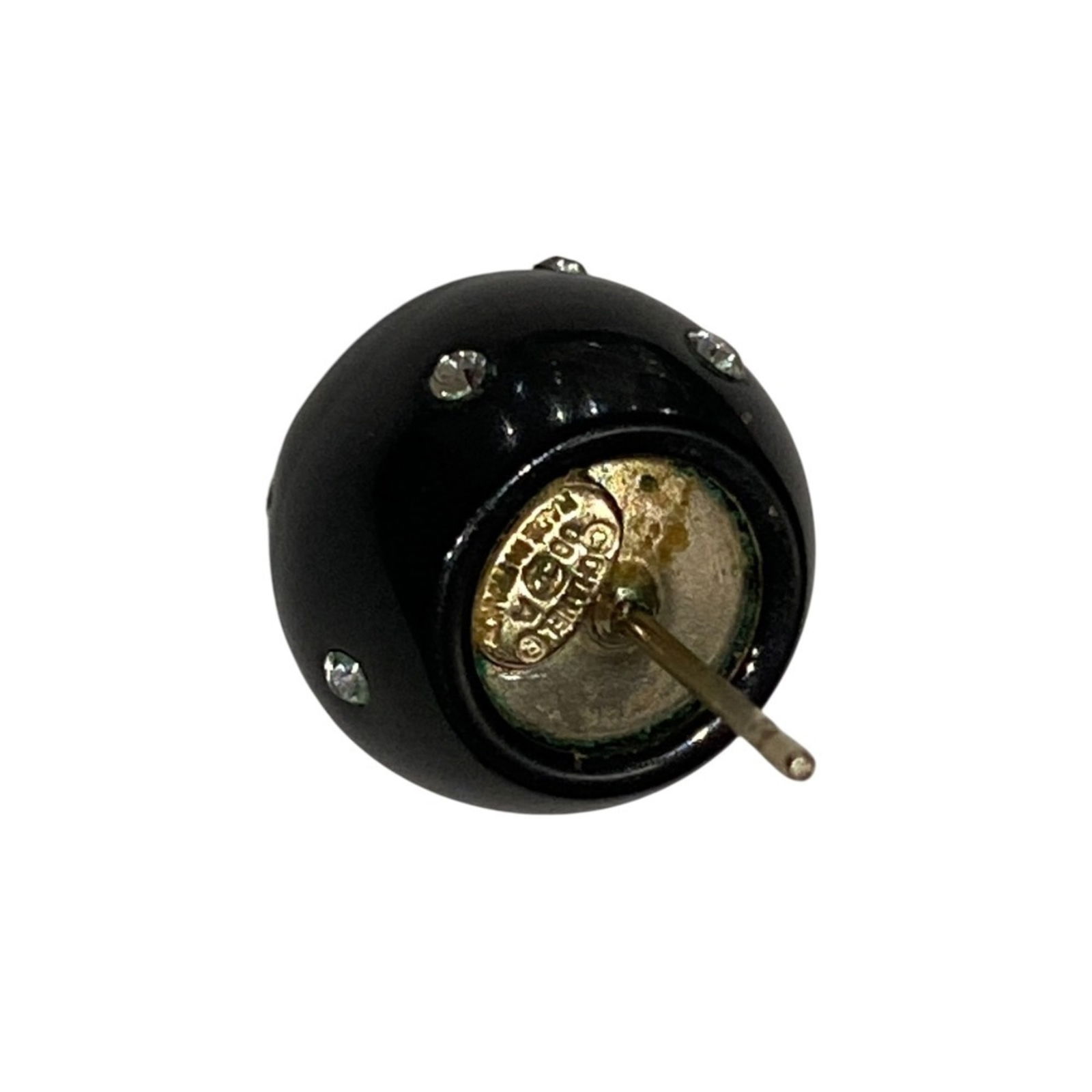 Rhinestone - Chanel Stud Earrings Plastic - 3