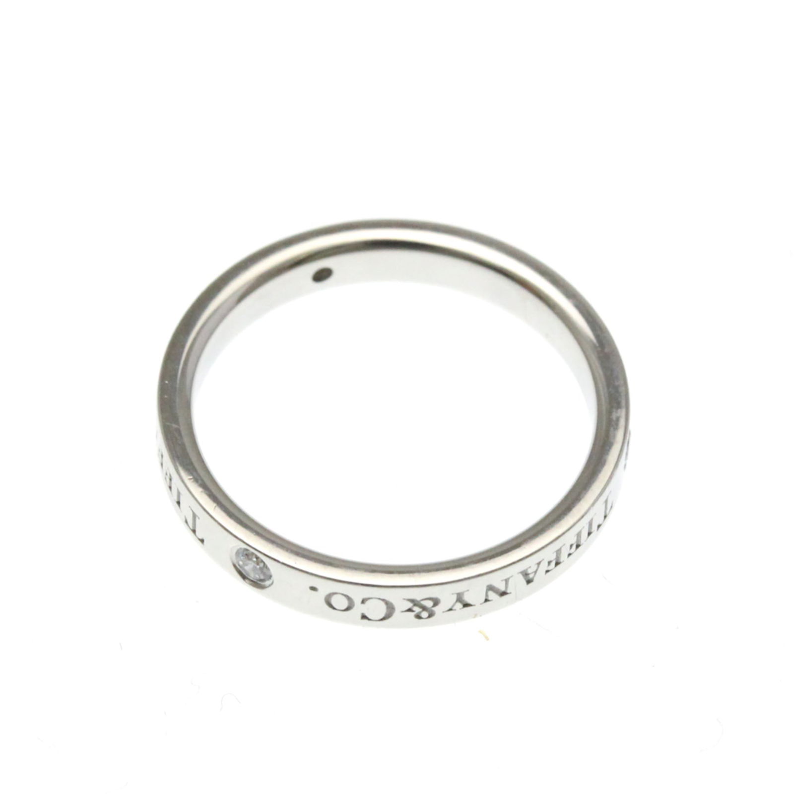 Platinum Tiffany Band Ring - 9