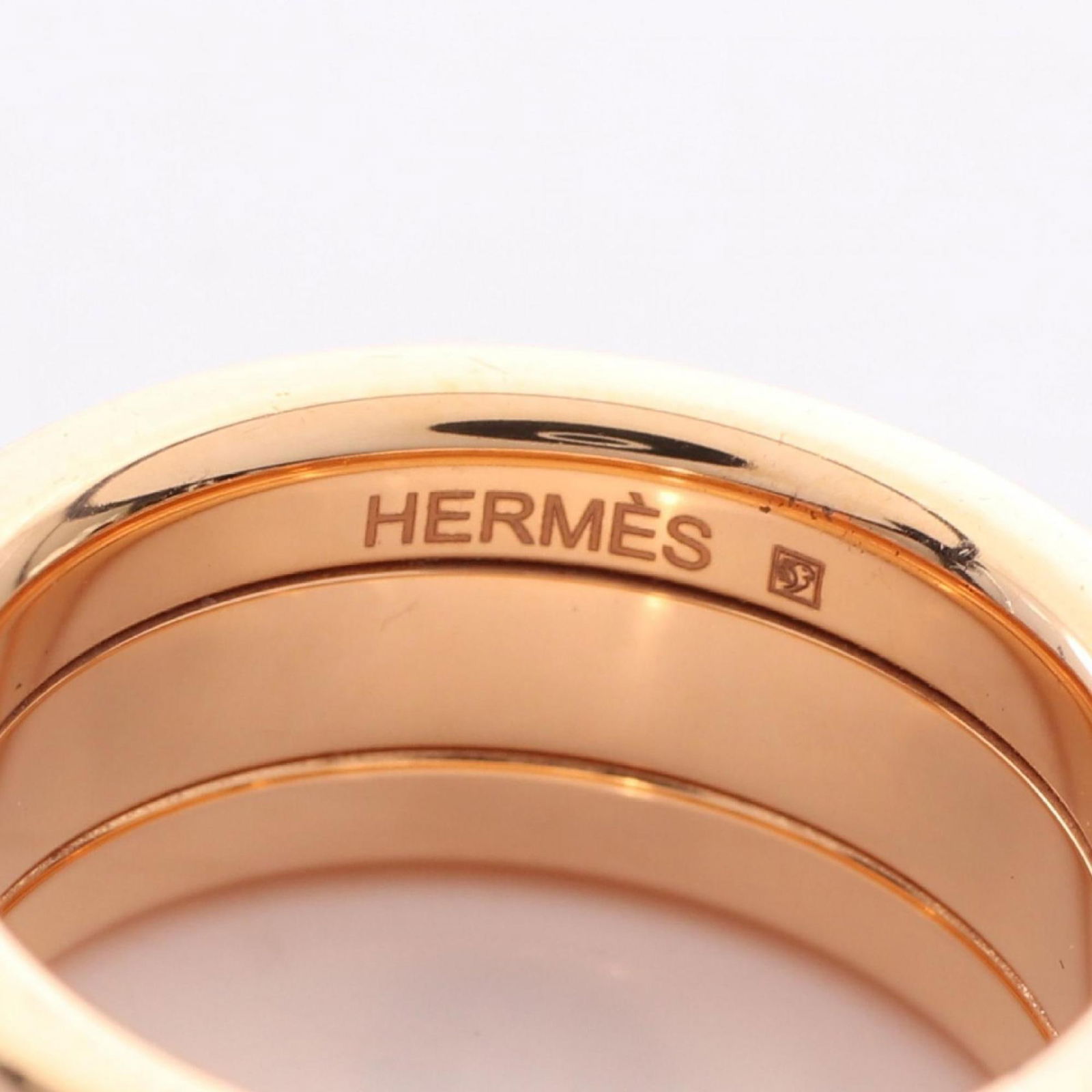 Plating Hermes Band Ring Gold - 4