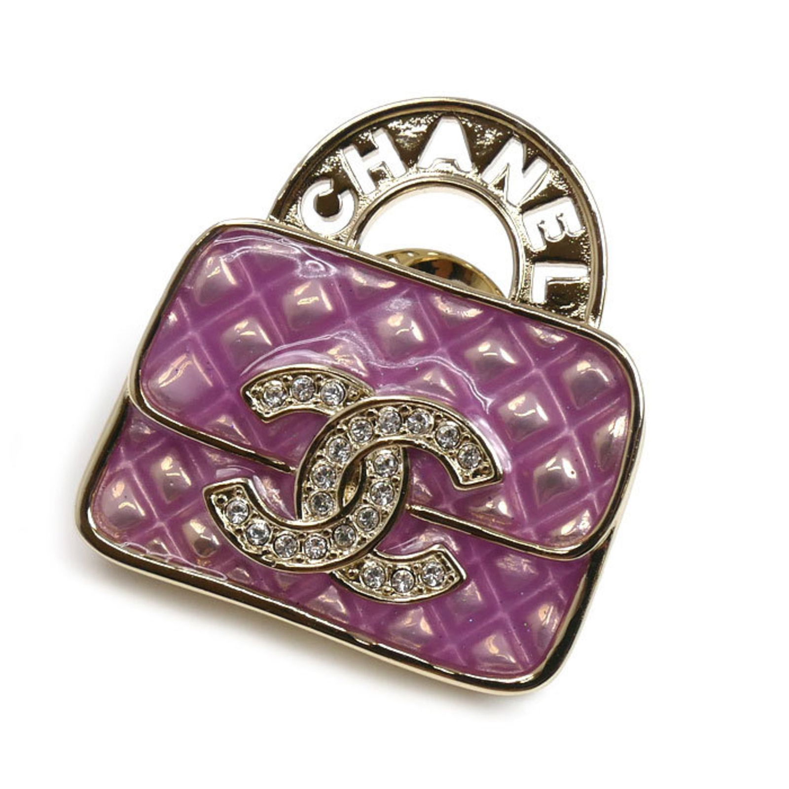 Metal Chanel Pin Brooch (1 of 4)