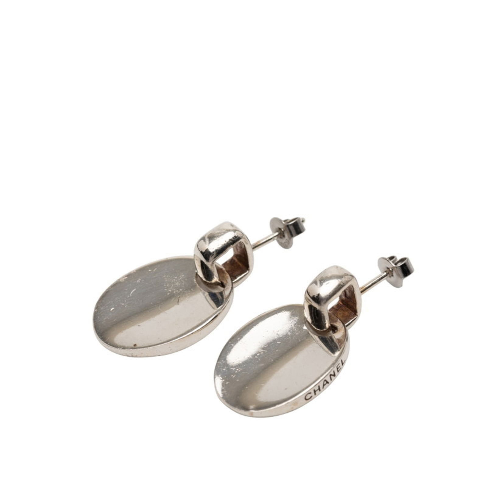 925 Chanel Stud Earrings Silver - 2