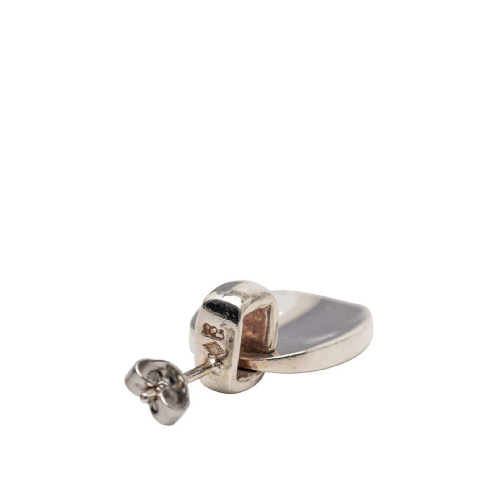 925 Chanel Stud Earrings Silver - 4