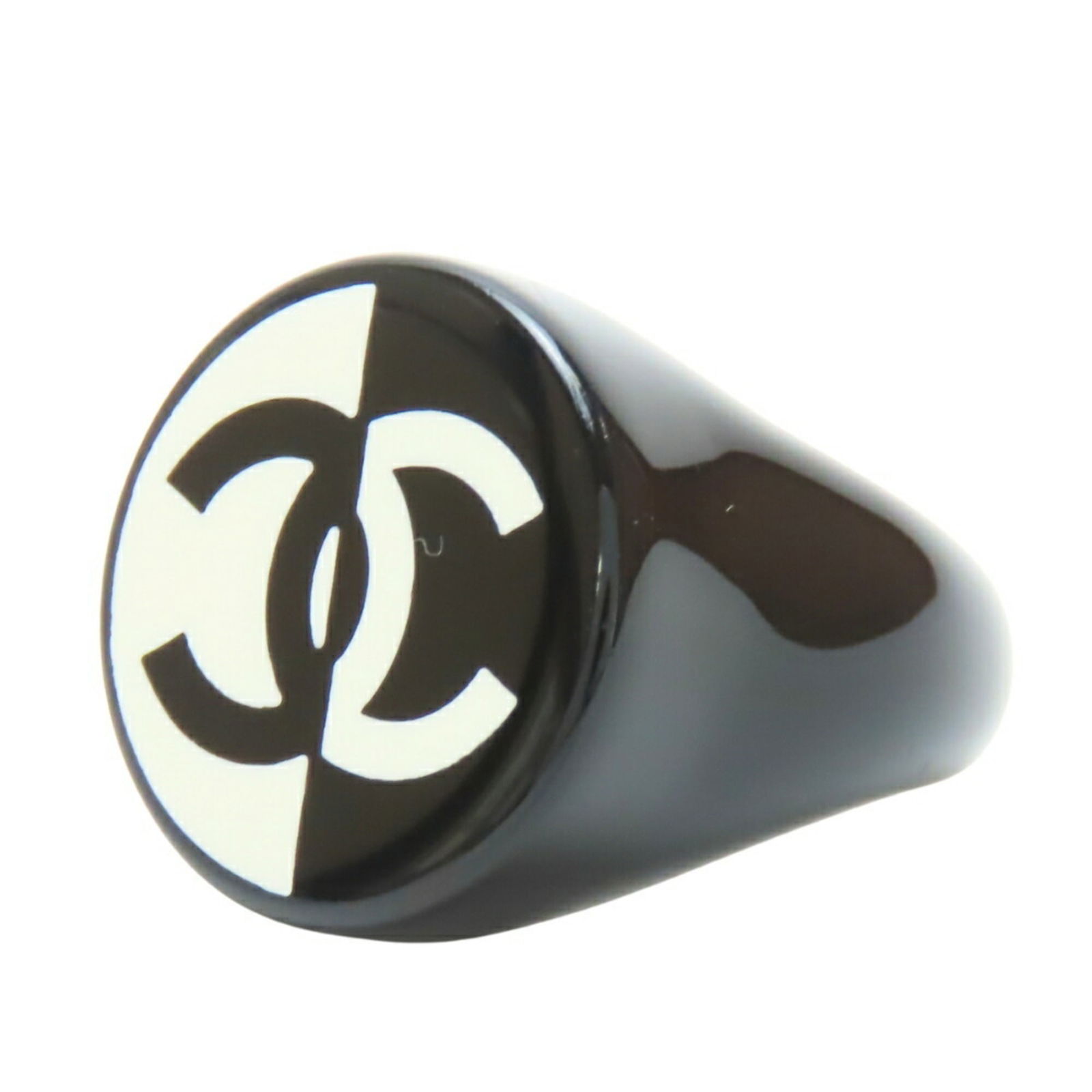 Plastic Chanel Band Ring - 11