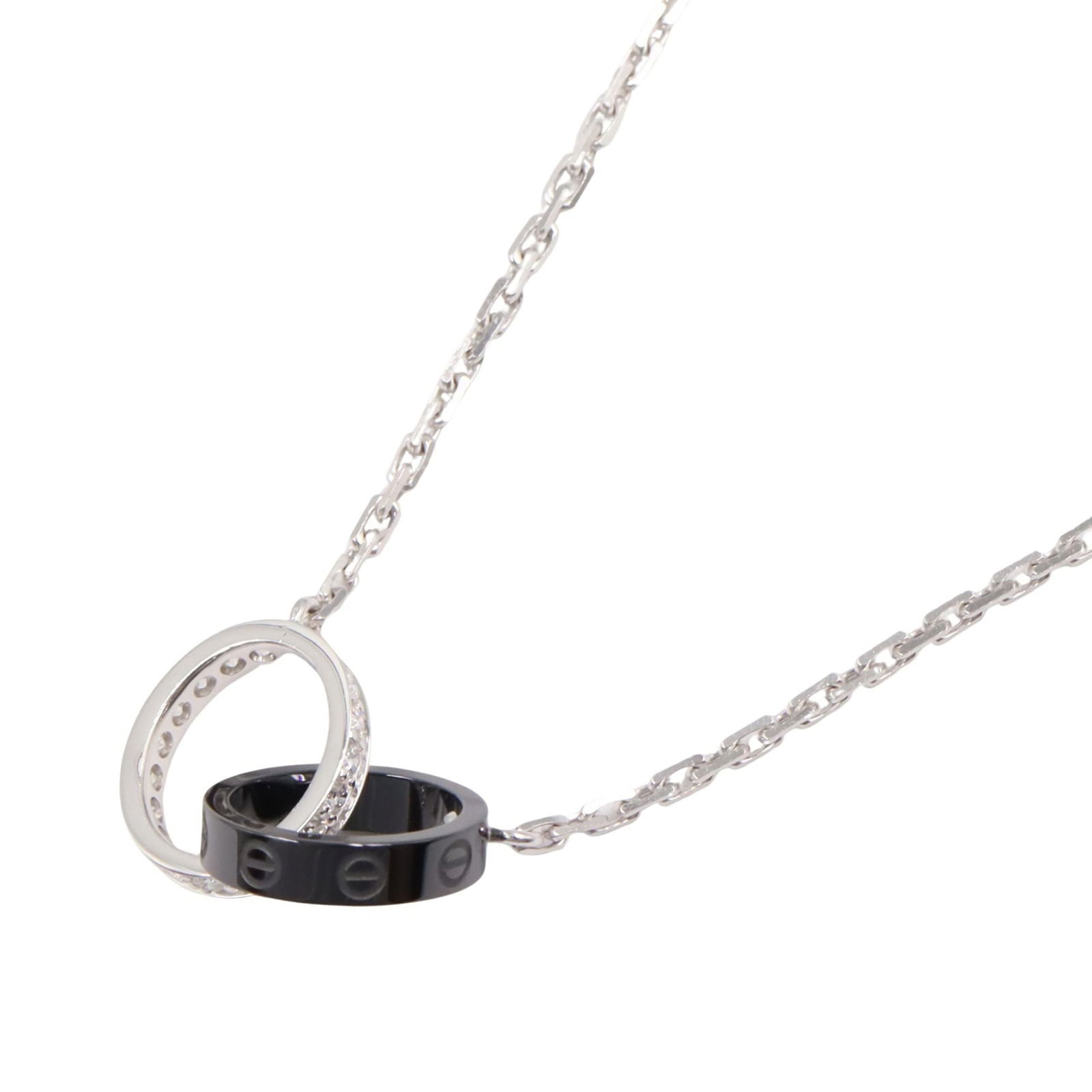 B7058100 - Cartier Baby Love Necklace - Diamond and Ceramic - 18K White Gold - Clear - Diamond -: B7058100 - Cartier Baby Love Necklace - Diamond and Ceramic - 18K White Gold - Clear - Diamond - Women's This listing features B7058100 - Cartier Baby Love Necklace - Diamond and Ceramic - 18K White G