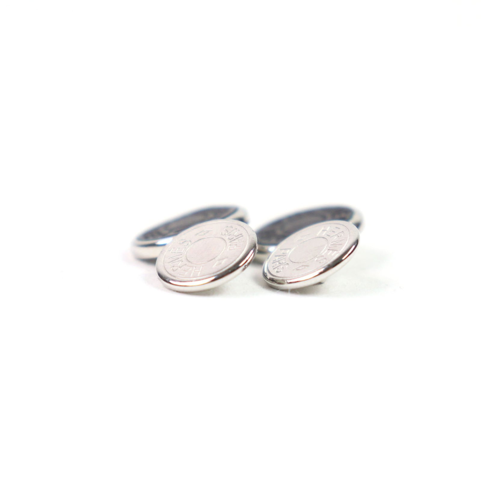 Steel Hermes Stud/ Button Stainless - 6