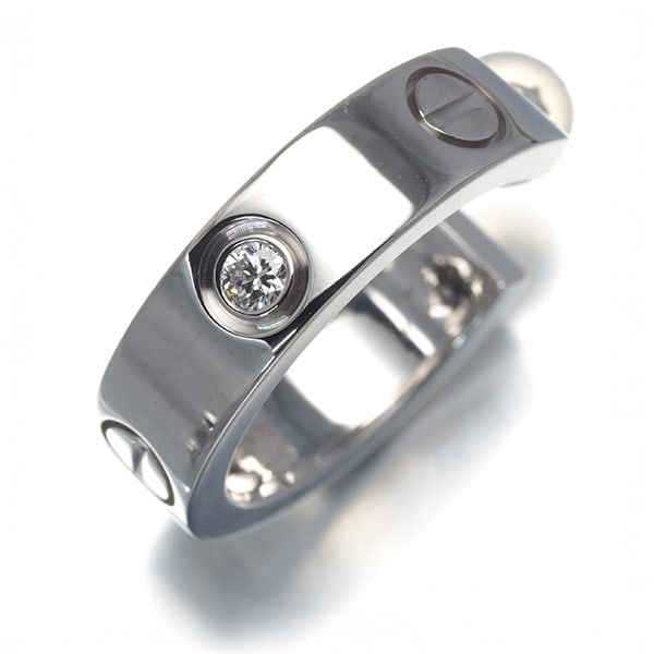 Gold Cartier Single Earring Diamond Love 1P Hoop 18K 750 White: Gold Cartier Single Earring Diamond Love 1P Hoop 18K 750 White This listing features Gold Cartier Single Earring Diamond Love 1P Hoop 18K 750 White. Item specifics are provided below. Item