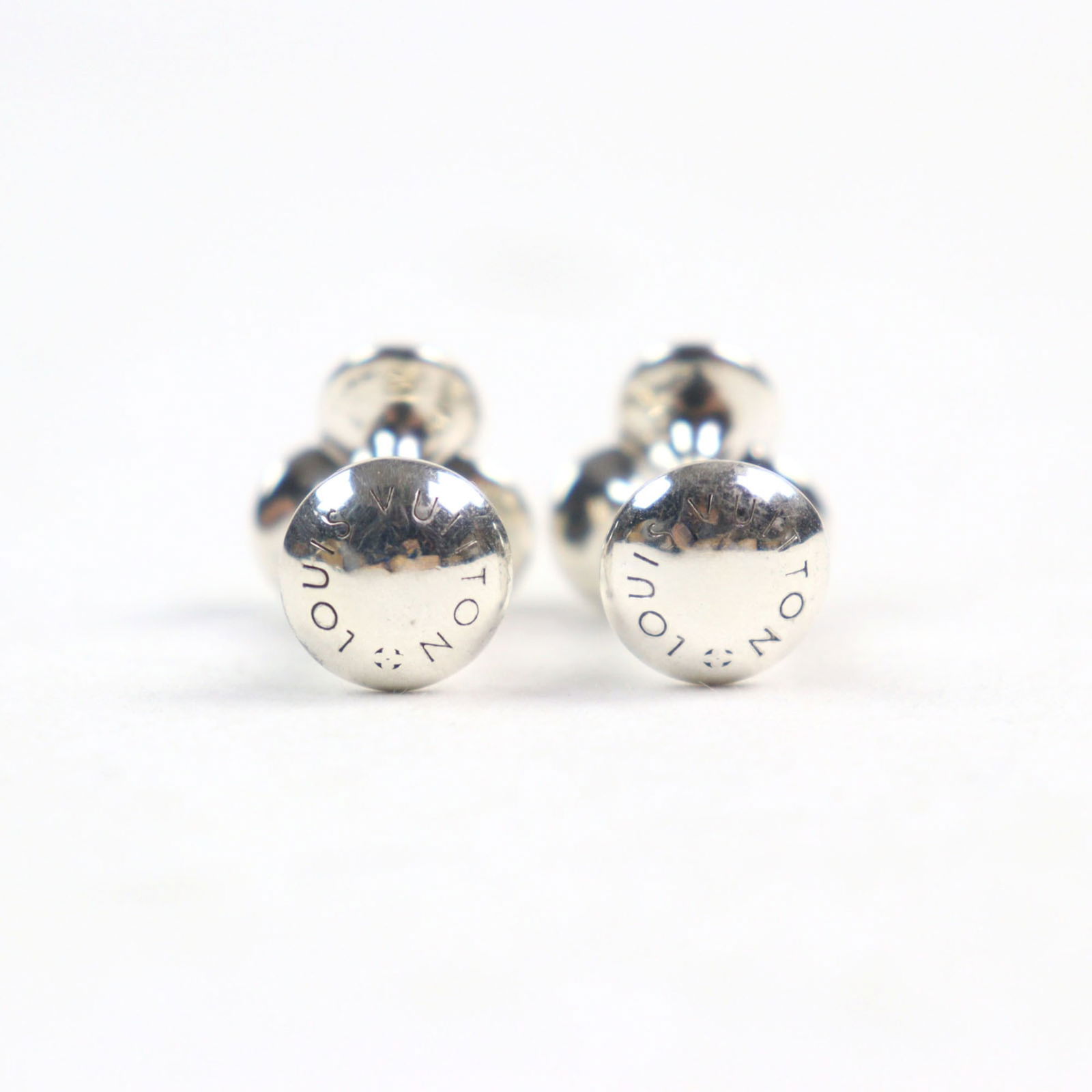 925 Louis Vuitton Stud/ Button Silver - 5