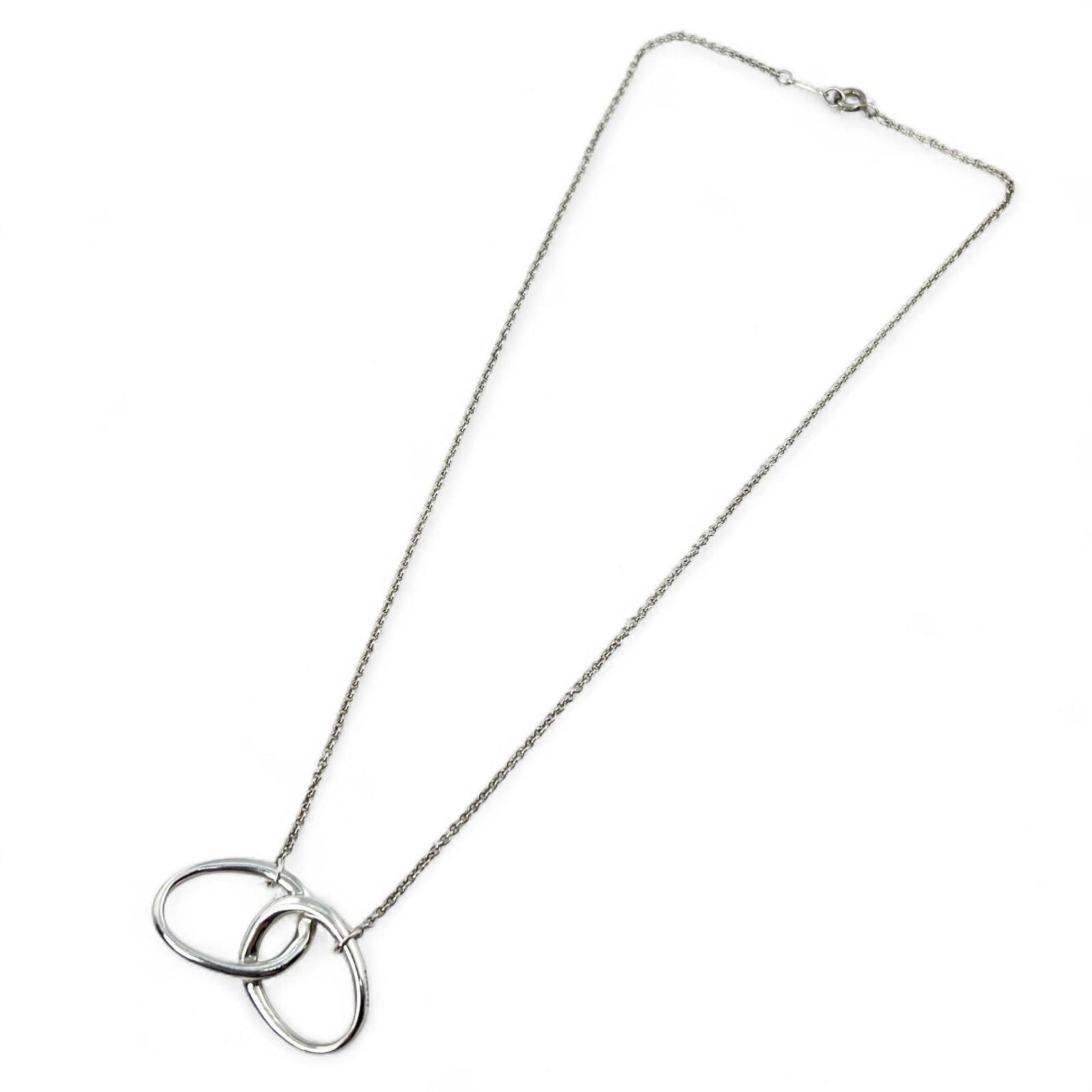 Women's TIFFANY & Co. Tiffany Elsa Peretti Double Loop SV925 Ring Necklace Pendant Silver: Women's TIFFANY & Co. Tiffany Elsa Peretti Double Loop SV925 Ring Necklace Pendant Silver This listing features Women's TIFFANY & Co. Tiffany Elsa Peretti Double Loop SV925 Ring Necklace Pendant