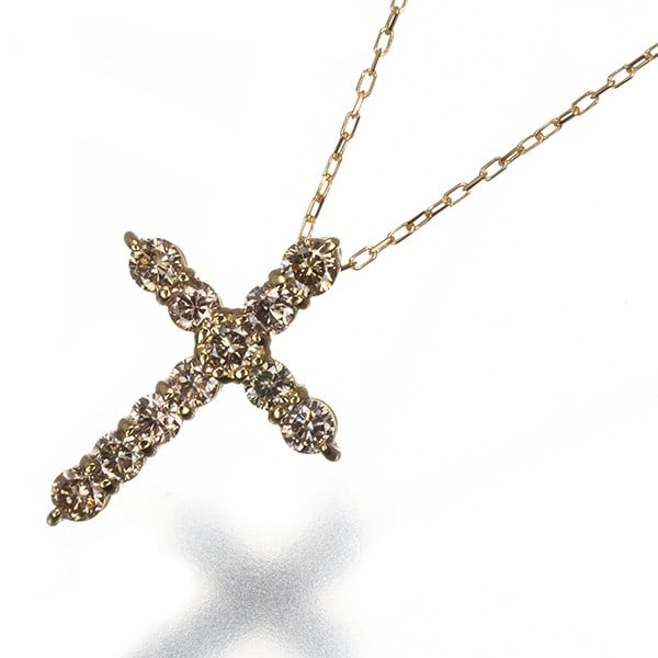 Gold Brown Diamond 0.30Ct Cross Necklace 18K 750 Yellow: Gold Brown Diamond 0.30Ct Cross Necklace 18K 750 Yellow This listing features Gold Brown Diamond 0.30Ct Cross Necklace 18K 750 Yellow. Item specifics are provided below. Item Specifics: Metal: