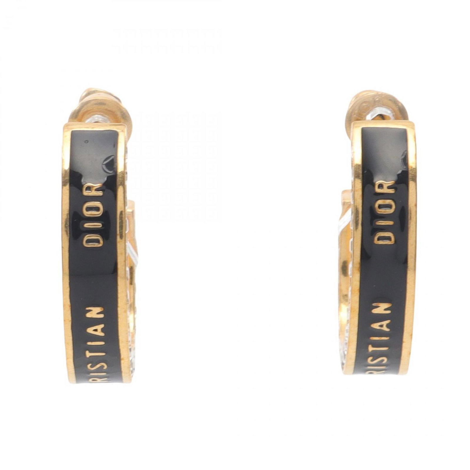 Plating Christian Dior Hoop Earrings Gold - 2