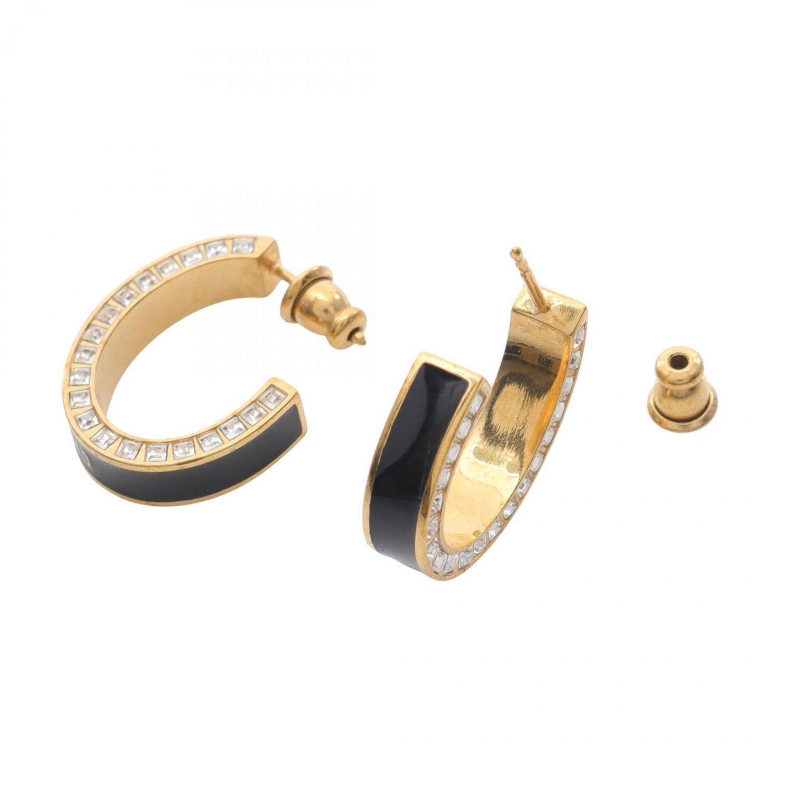 Plating Christian Dior Hoop Earrings Gold - 3