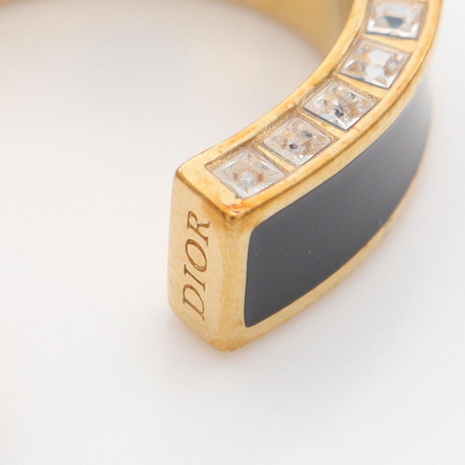 Plating Christian Dior Hoop Earrings Gold - 4