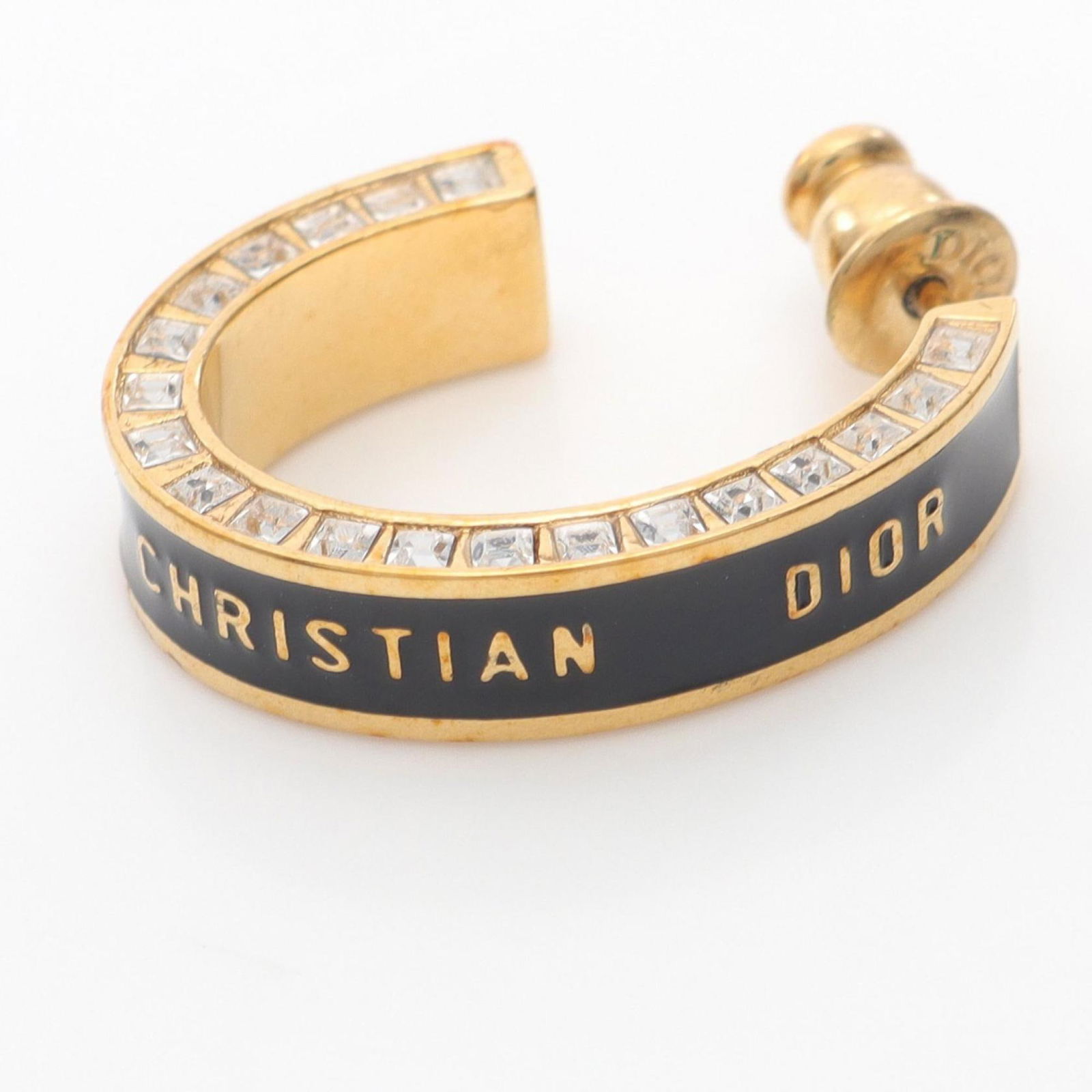 Plating Christian Dior Hoop Earrings Gold - 6