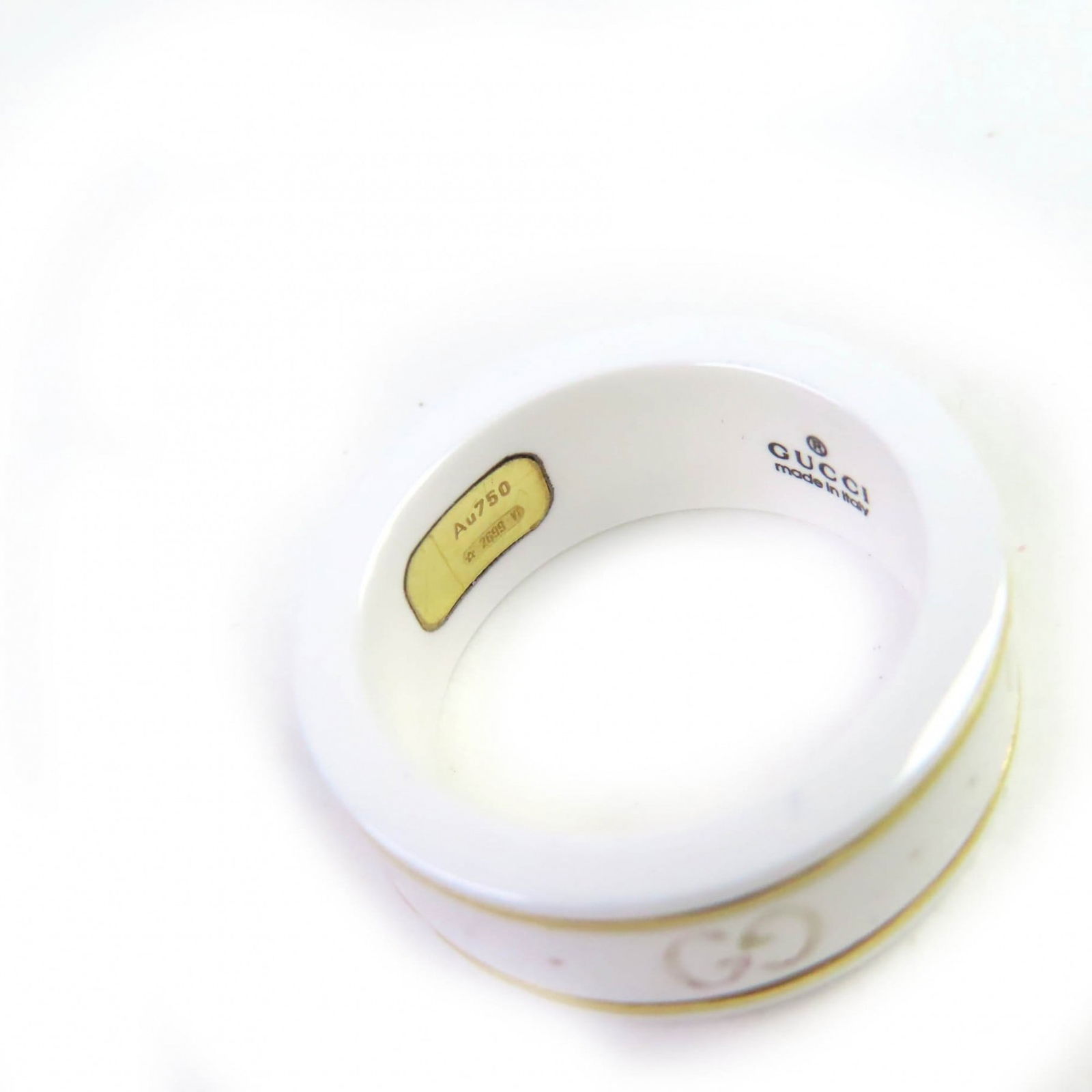 Ceramic Gucci Band Ring - 8