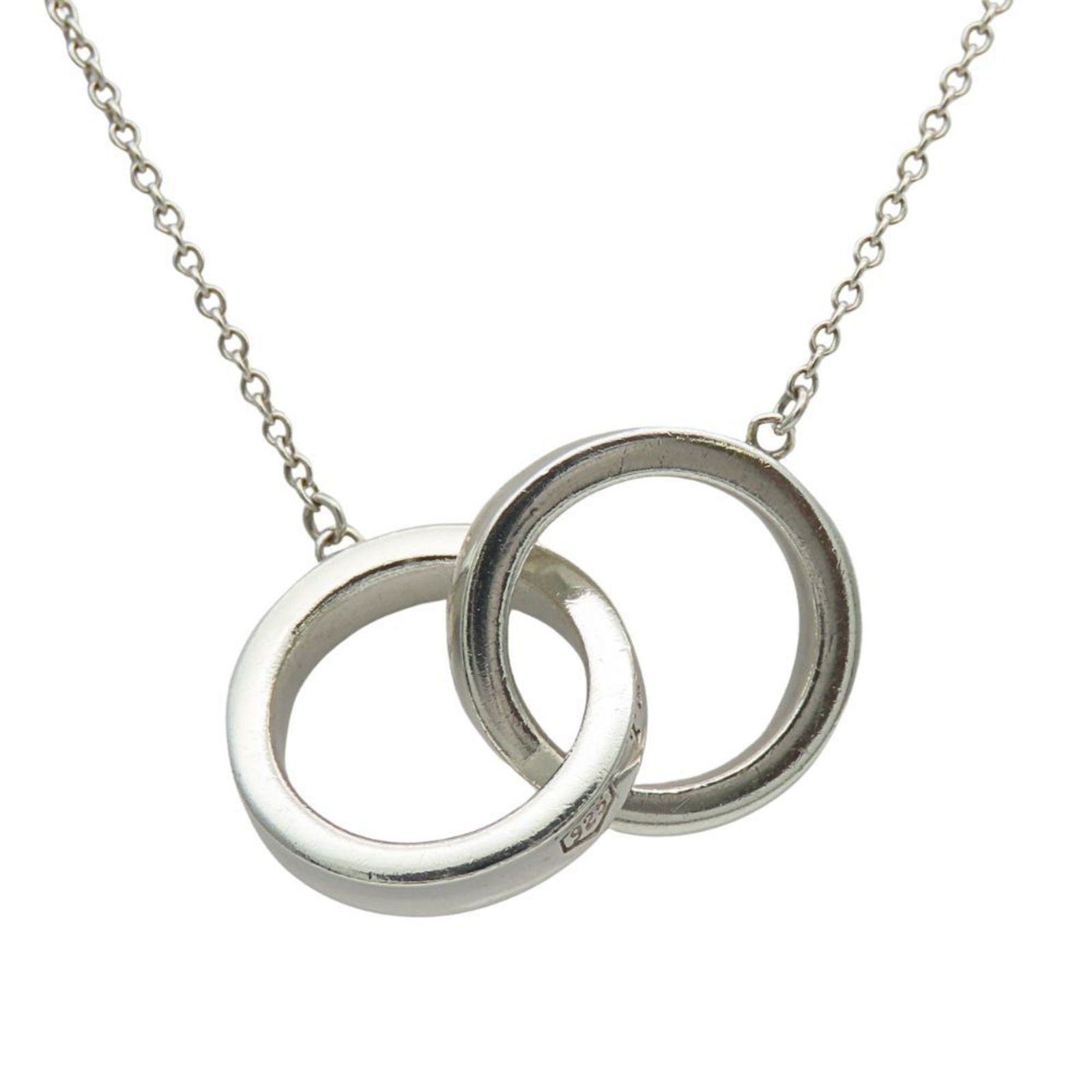 Women's. - Tiffany & Co. 1837 Interlocking Circle Necklace - SV925 Silver Pendant - Approximately: Women's. - Tiffany & Co. 1837 Interlocking Circle Necklace - SV925 Silver Pendant - Approximately 5.0g This listing features Women's. - Tiffany & Co. 1837 Interlocking Circle Necklace - SV925 Silver