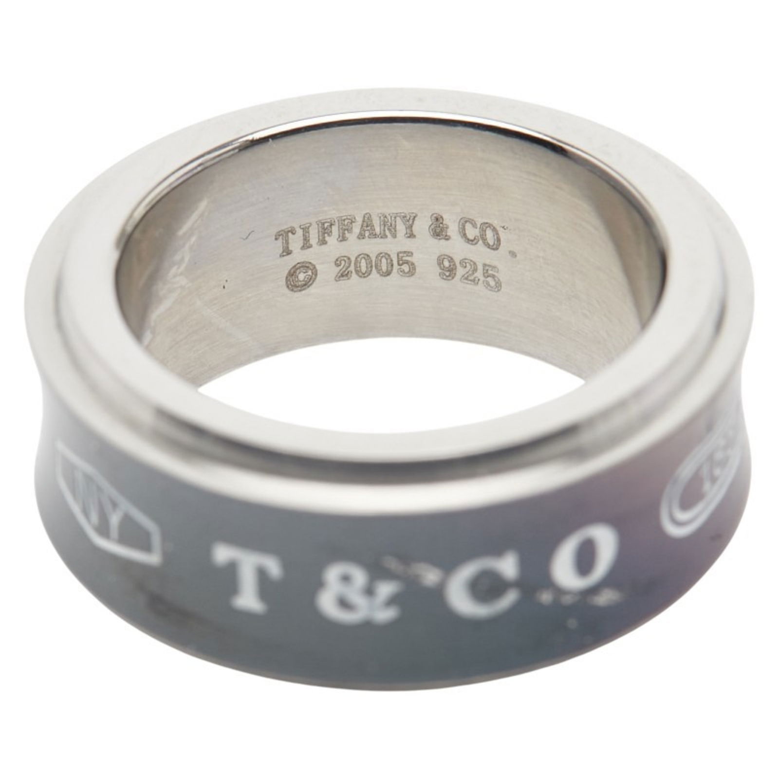 Titanium - Tiffany Band Ring Silver 925 - 6