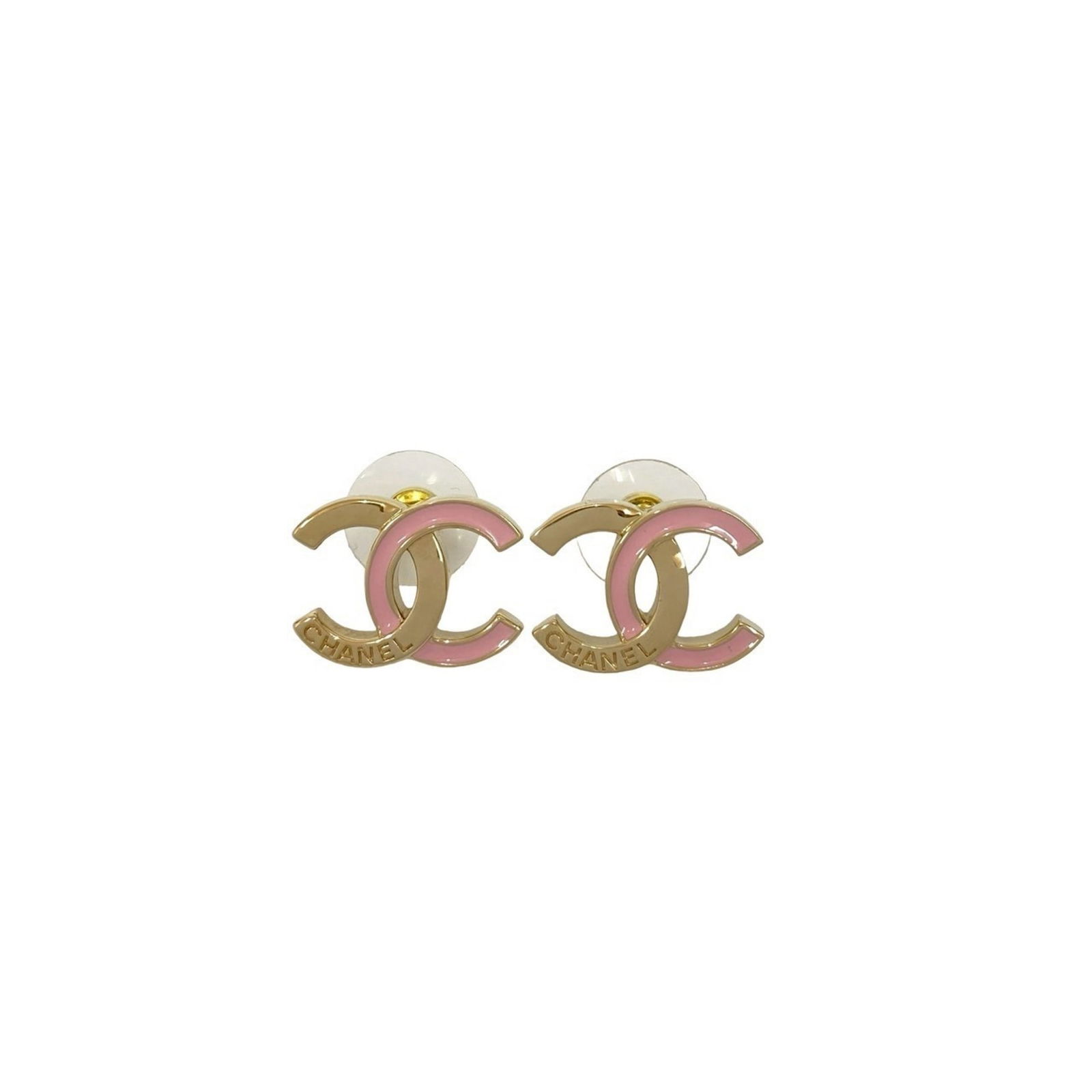 Plating Chanel Stud Earrings Gold - 3