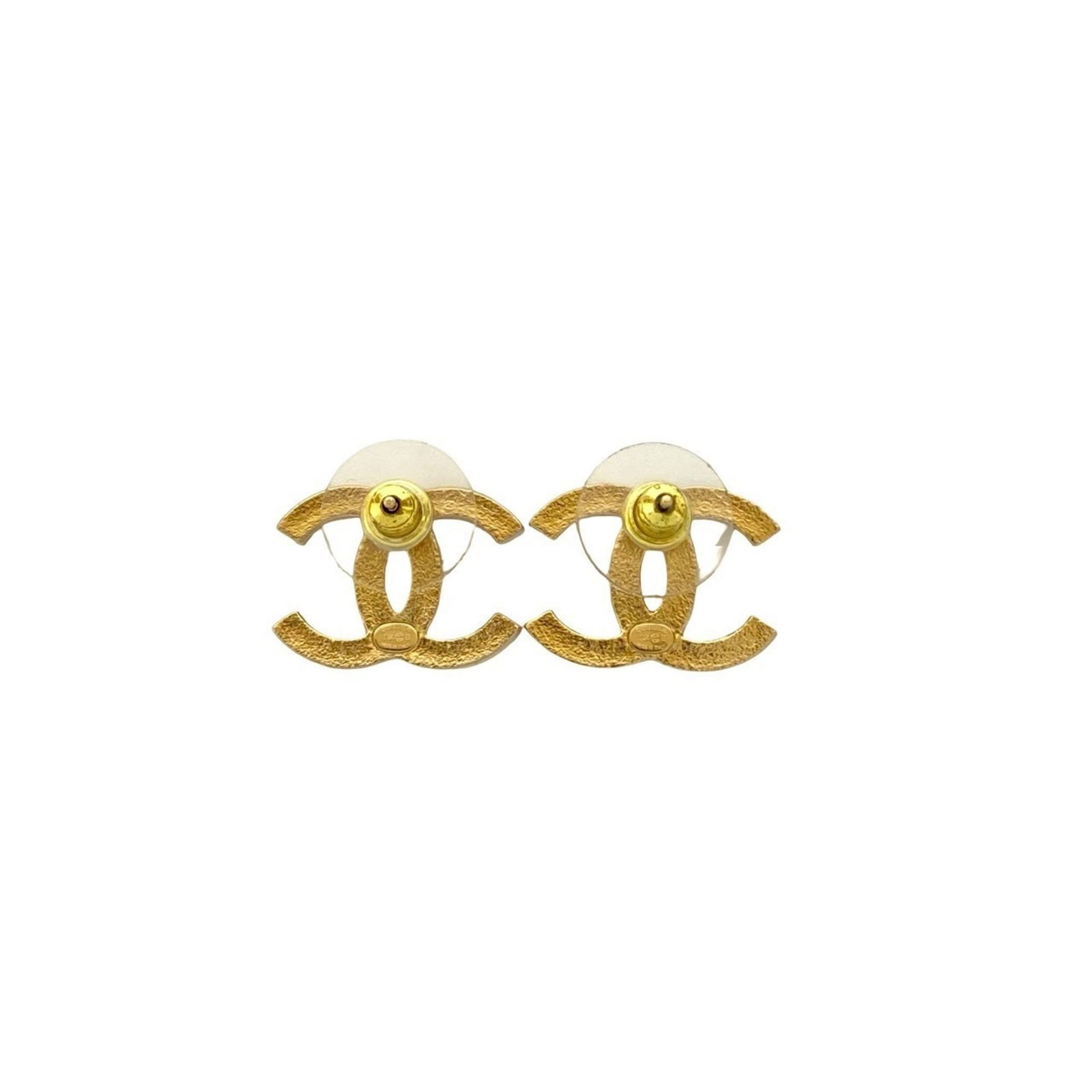 Plating Chanel Stud Earrings Gold - 4