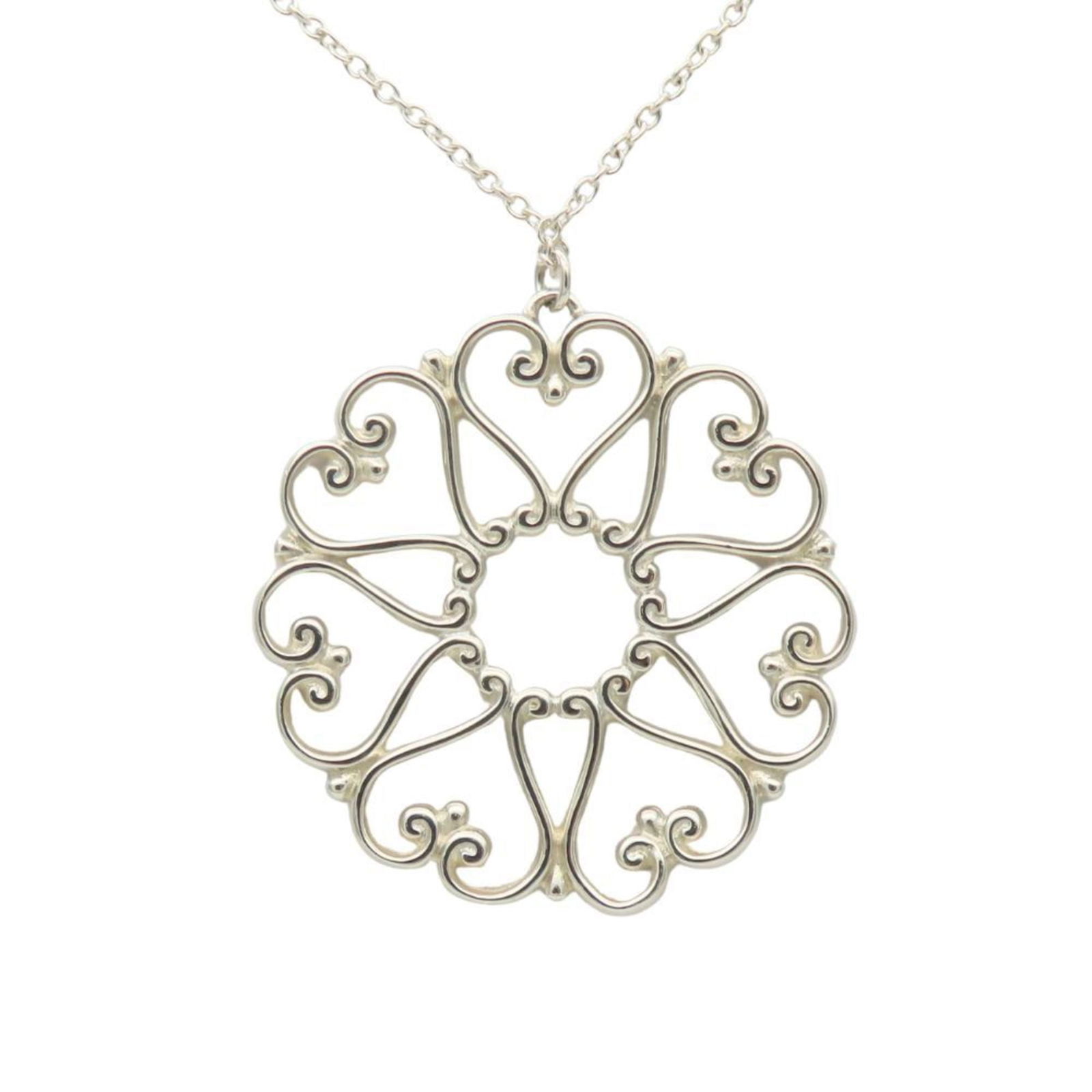 with a Paloma Picasso pendant for women. - Tiffany & Co. Venetian Goldoni medallion necklace - 925: with a Paloma Picasso pendant for women. - Tiffany & Co. Venetian Goldoni medallion necklace - 925 sterling silver - approximately 4.1g This listing features with a Paloma Picasso pendant for women.