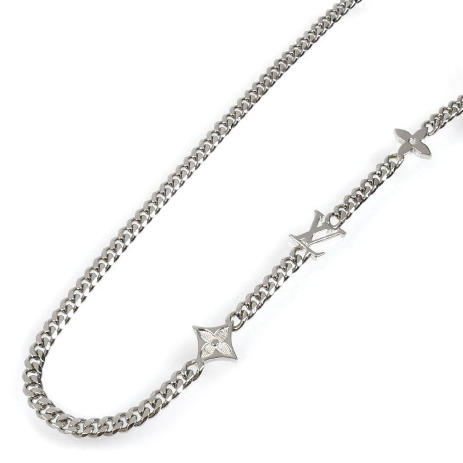 Men's LOUIS VUITTON Monogram Row Necklace M01490 65cm: Men's LOUIS VUITTON Monogram Row Necklace M01490 65cm This listing features Men's LOUIS VUITTON Monogram Row Necklace M01490 65cm. Item specifics are provided below. Item Specifics: Brand: Louis