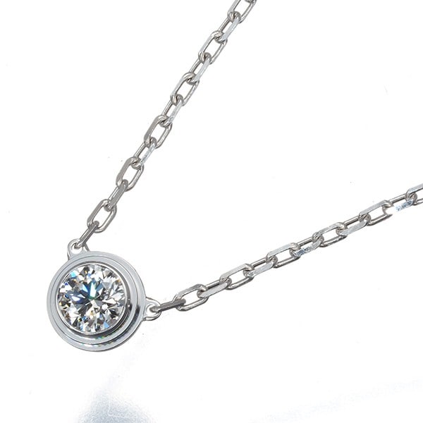 Gold Cartier Necklace Diamond D'Amour Lm 18K 750 White (1 of 4)