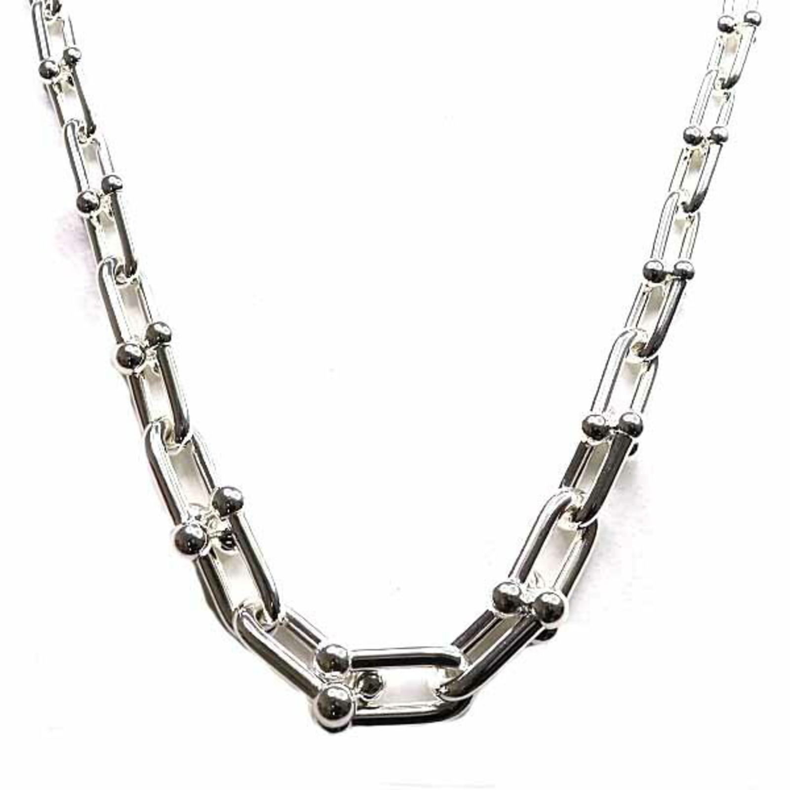 links TIFFANY & Co. Tiffany HardWear Graduated Link Necklace Sterling Silver Ag925 42 (1 of 6)