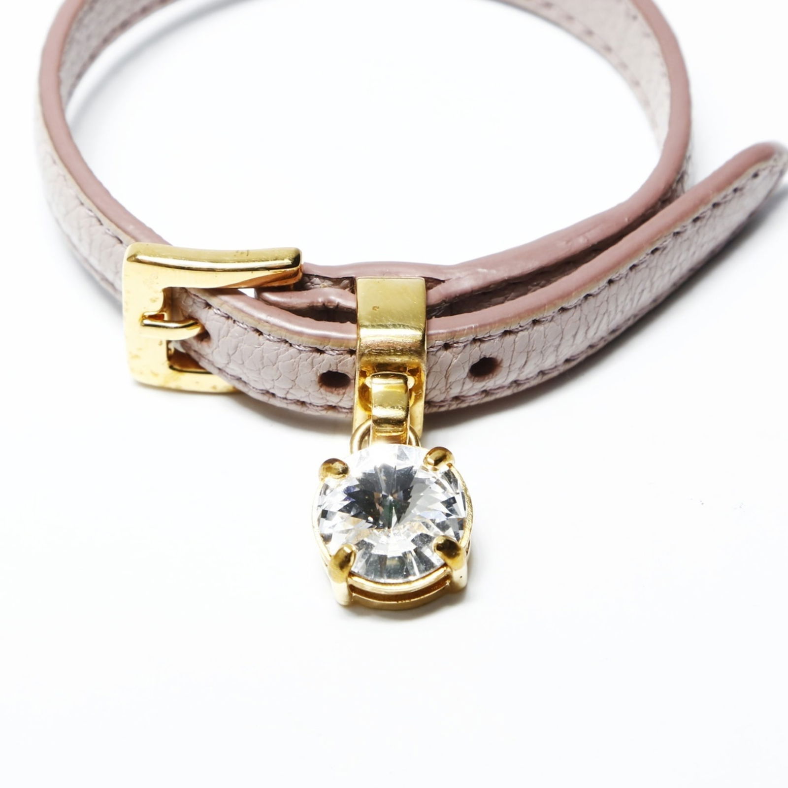Leather Miu Charm Bracelet - 2