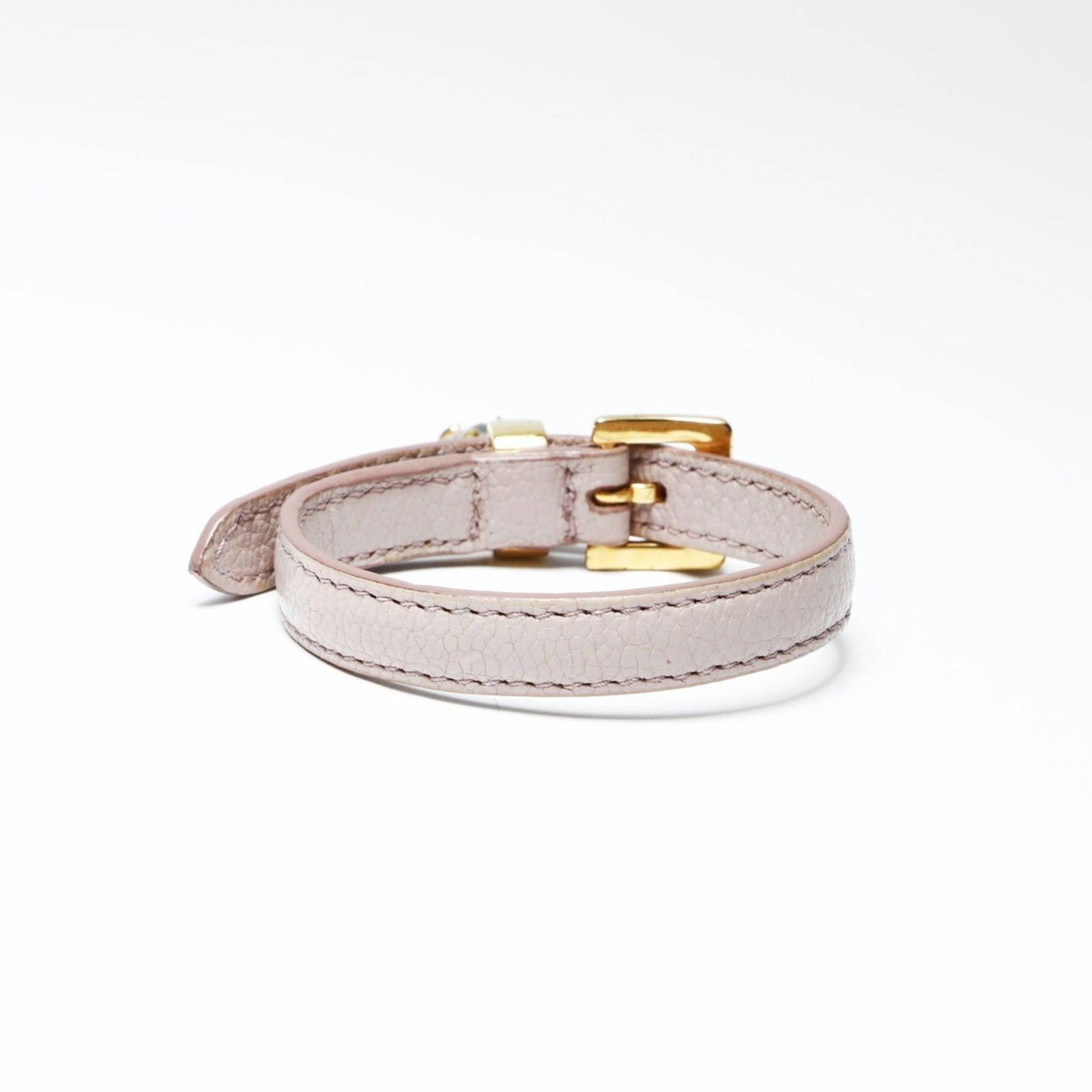 Leather Miu Charm Bracelet - 3