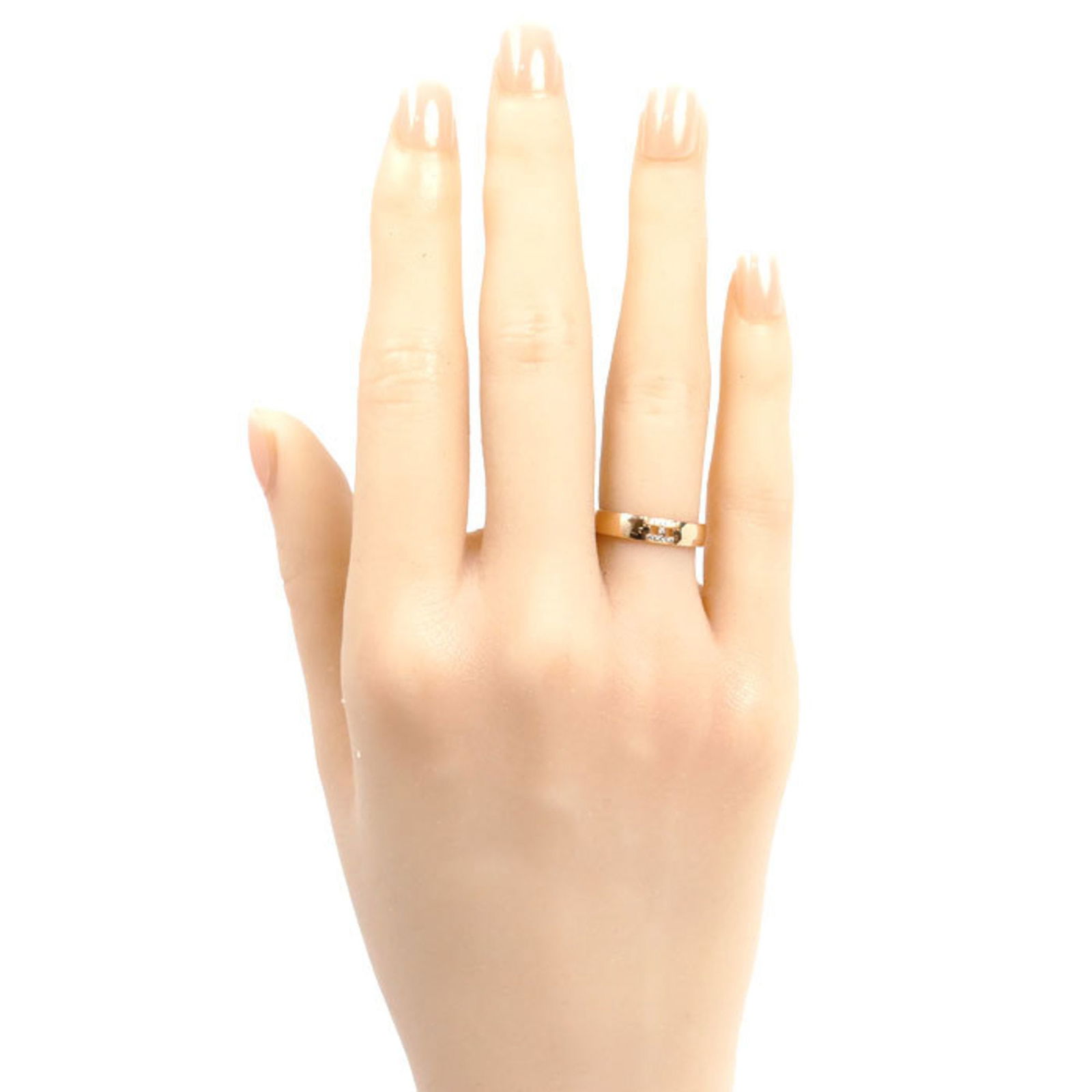 (18K) Hermes Band Ring Pink Gold - 7