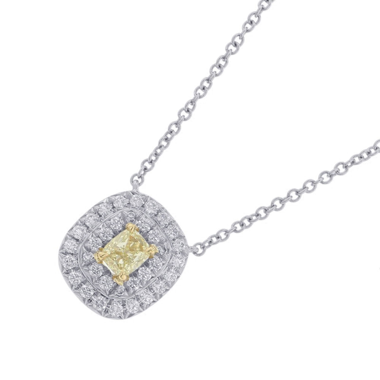 in platinum (Pt950) 18K gold. - Tiffany & Co. Soleste necklace with 0.23ct yellow diamond and: in platinum (Pt950) 18K gold. - Tiffany & Co. Soleste necklace with 0.23ct yellow diamond and 0.15ct diamond This listing features in platinum (Pt950) 18K gold. - Tiffany & Co. Soleste necklace with