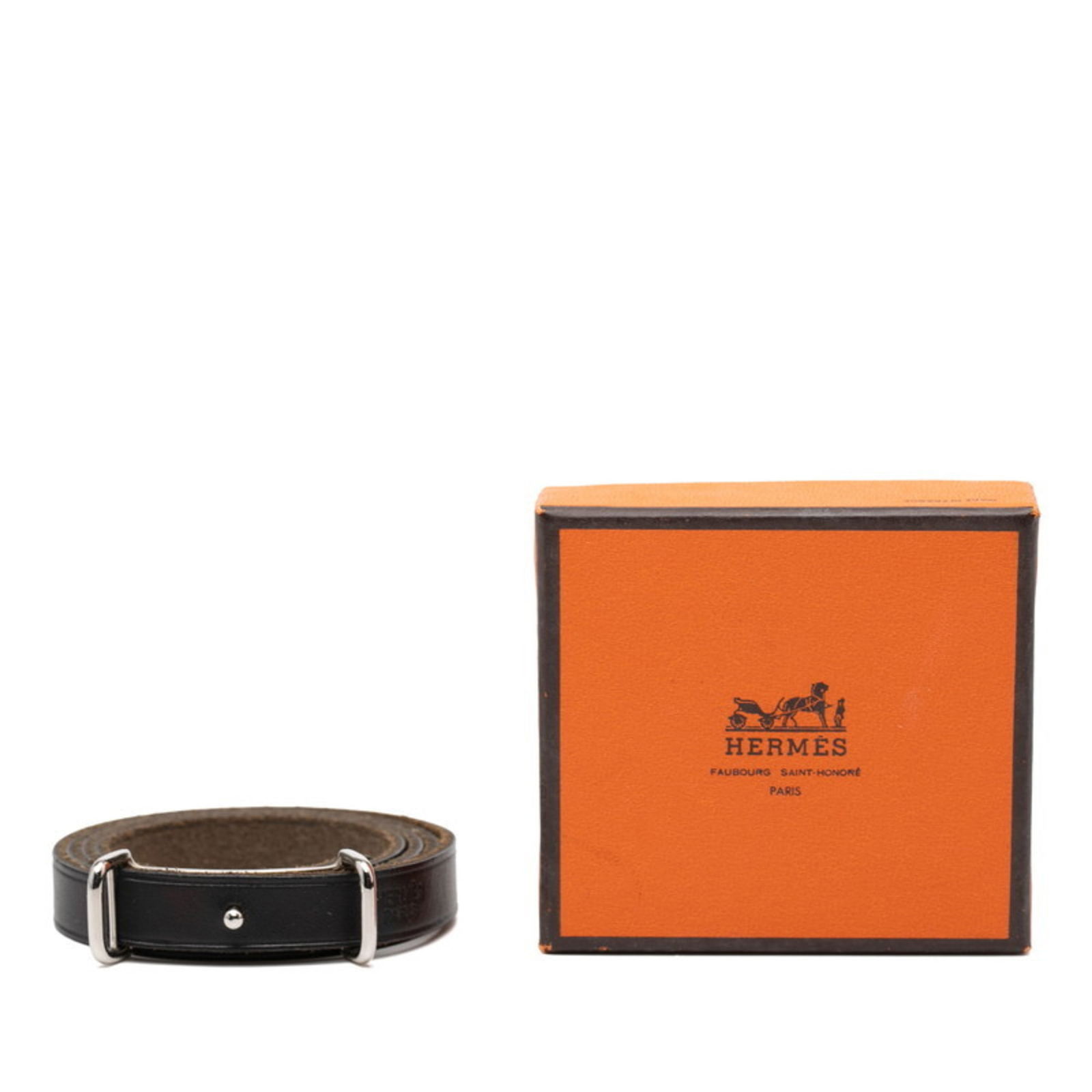Leather Hermes Charm Bracelet - 7